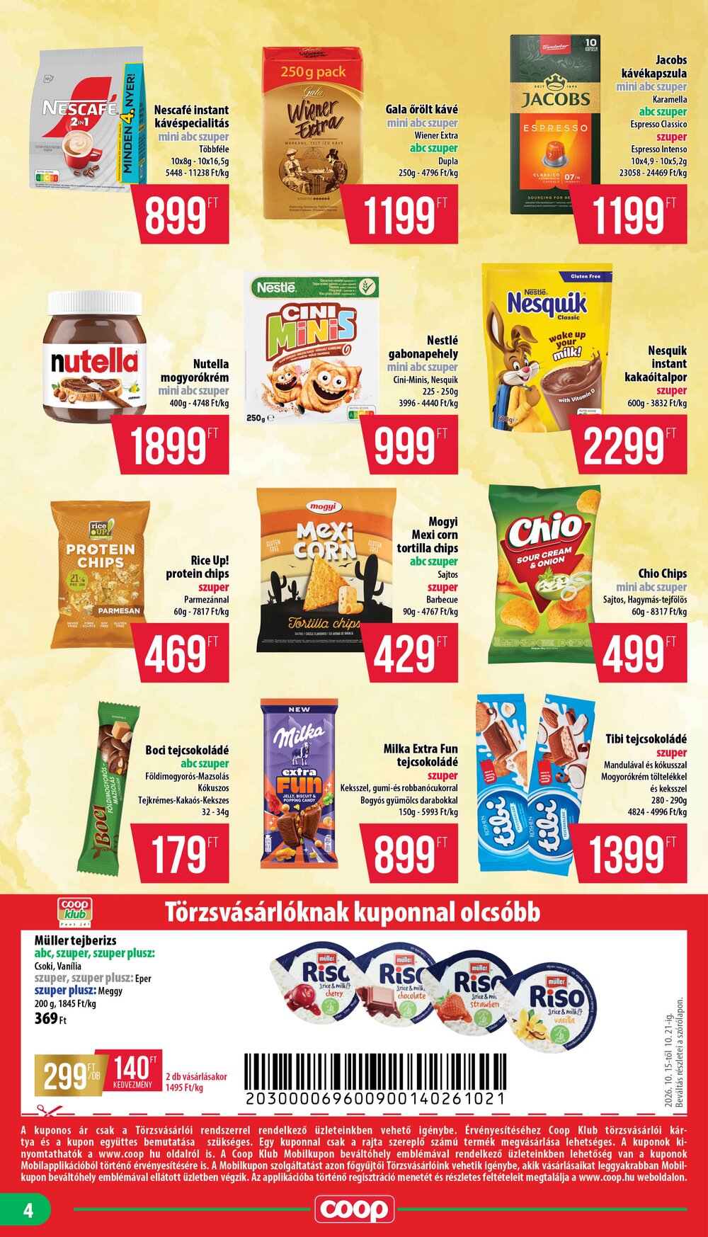 Coop akciós újság 2026.10.15-től - 4. oldal.