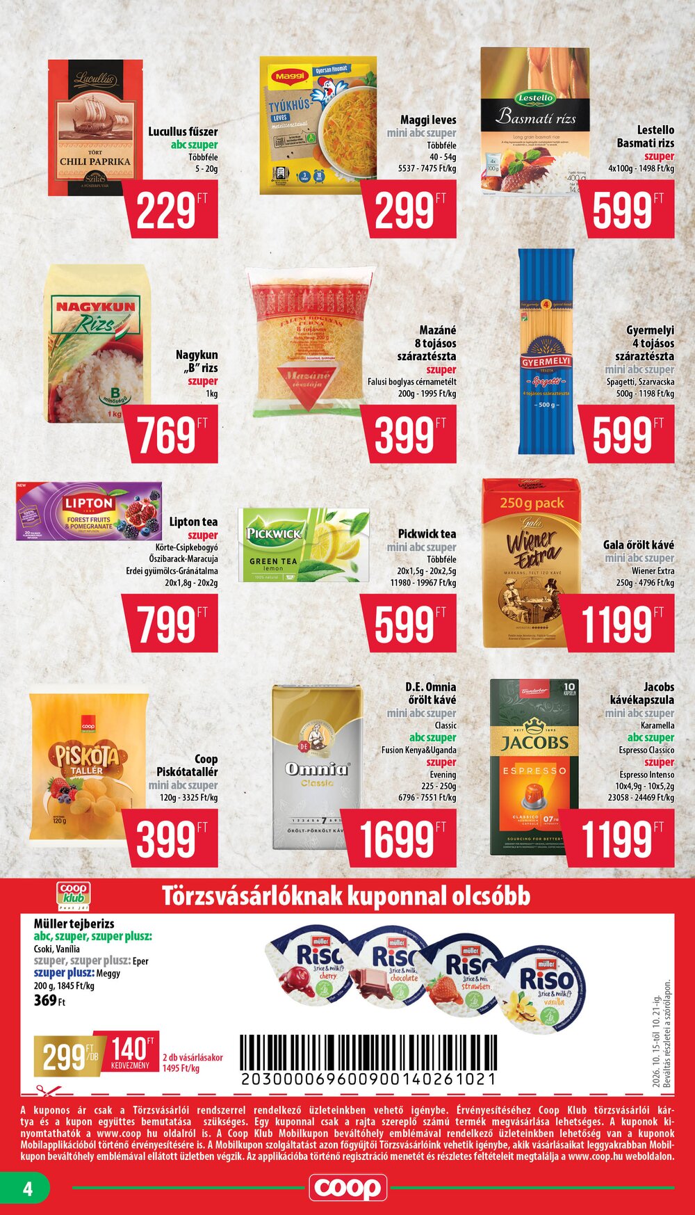 Coop akciós újság 2026.10.15-től - 4. oldal.