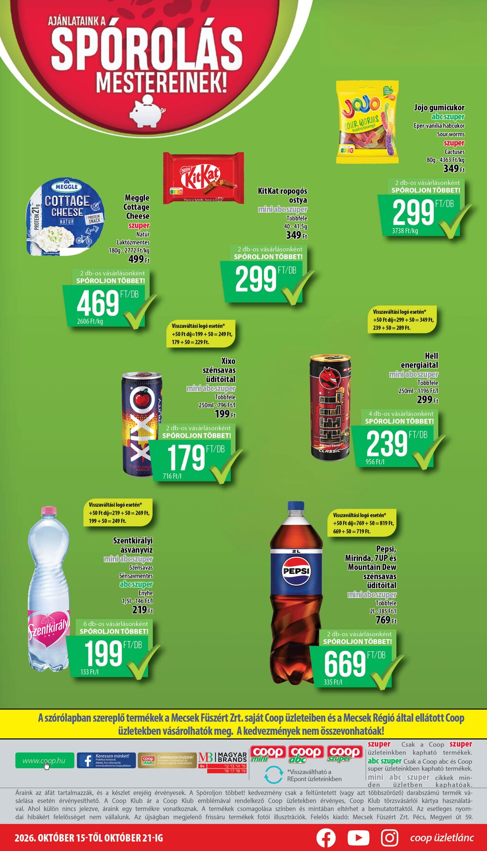 Coop akciós újság 2026.10.15-től - 8. oldal.