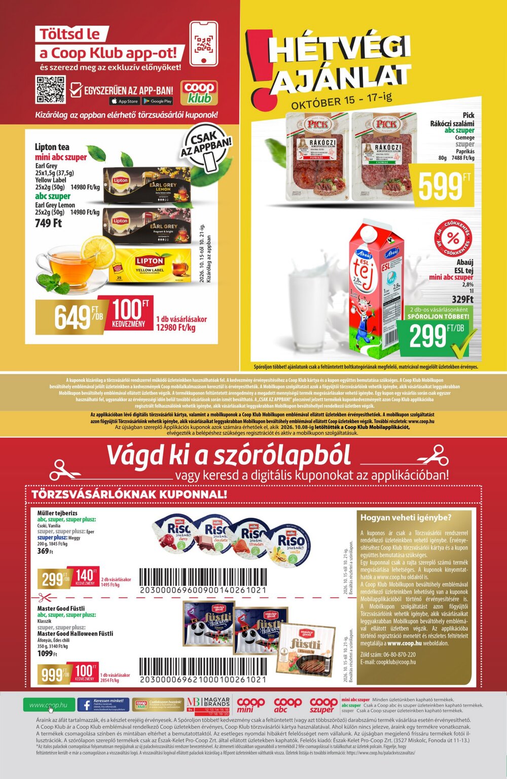 Coop akciós újság 2026.10.15-től - 12. oldal.