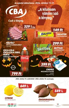 CBA akciós újság 2026.10.15-től