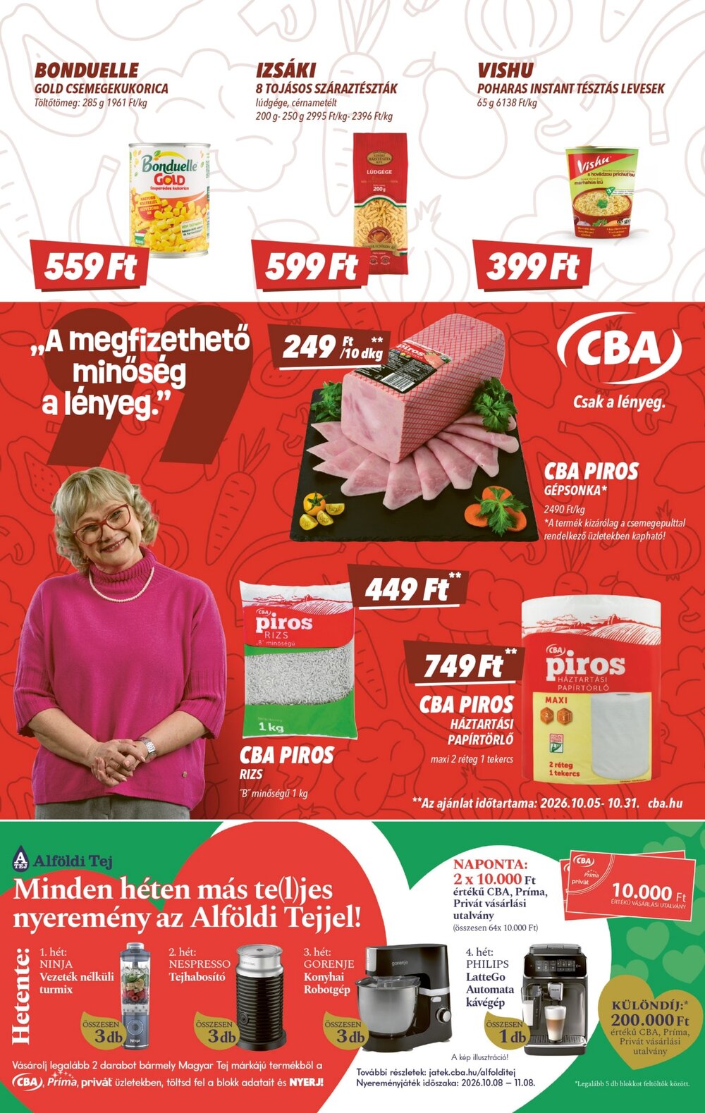 CBA akciós újság 2026.10.15-től - 3. oldal.
