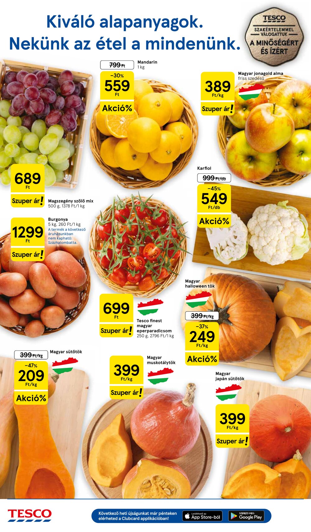 Tesco akciós újság 2026.10.15-től - 2. oldal.