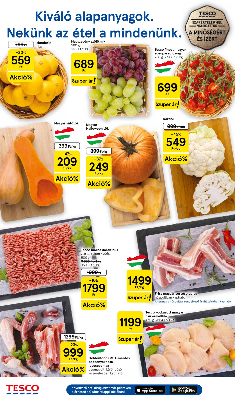 Tesco akciós újság 2026.10.15-től - 2. oldal.