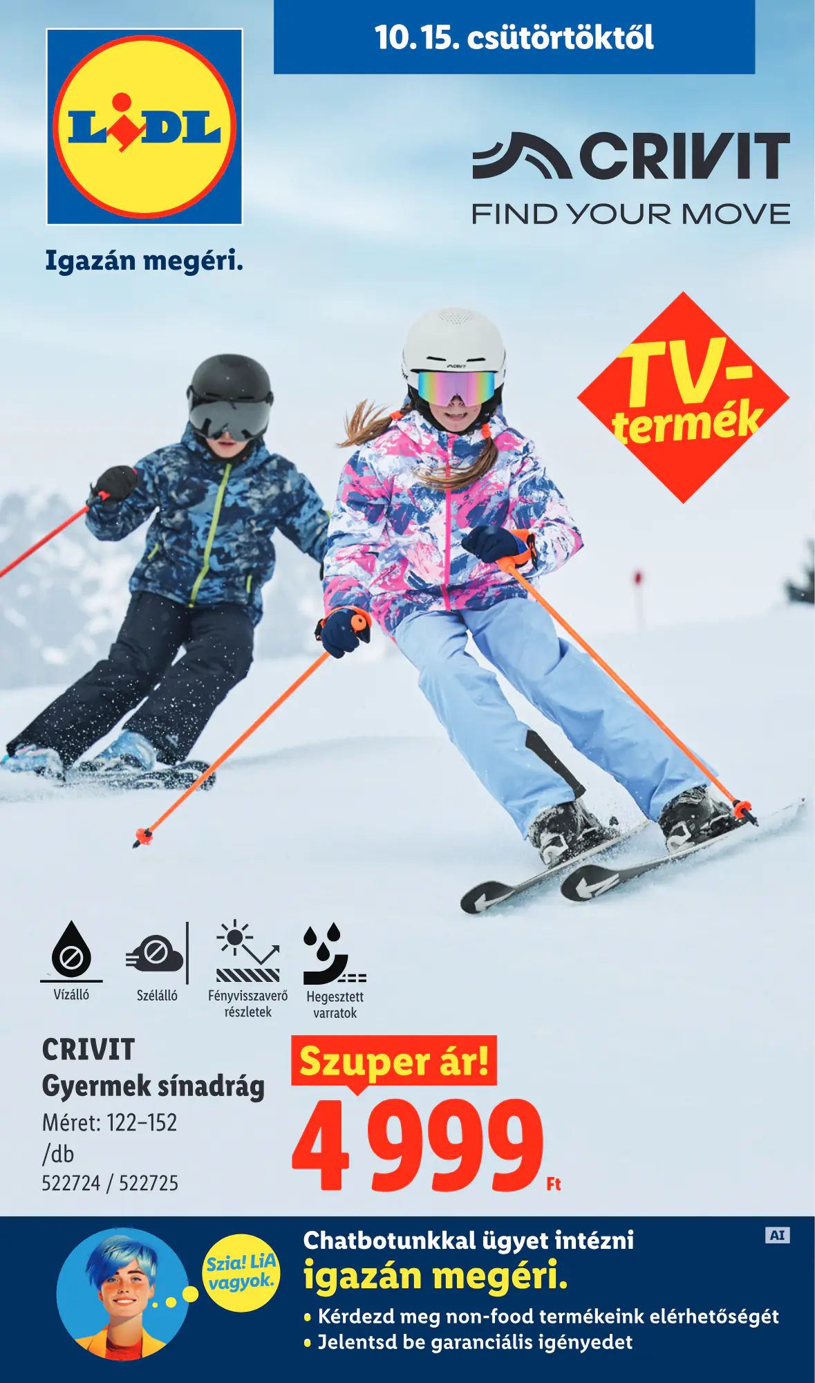 Lidl akciós újság 2026.10.15-től - 1. oldal.