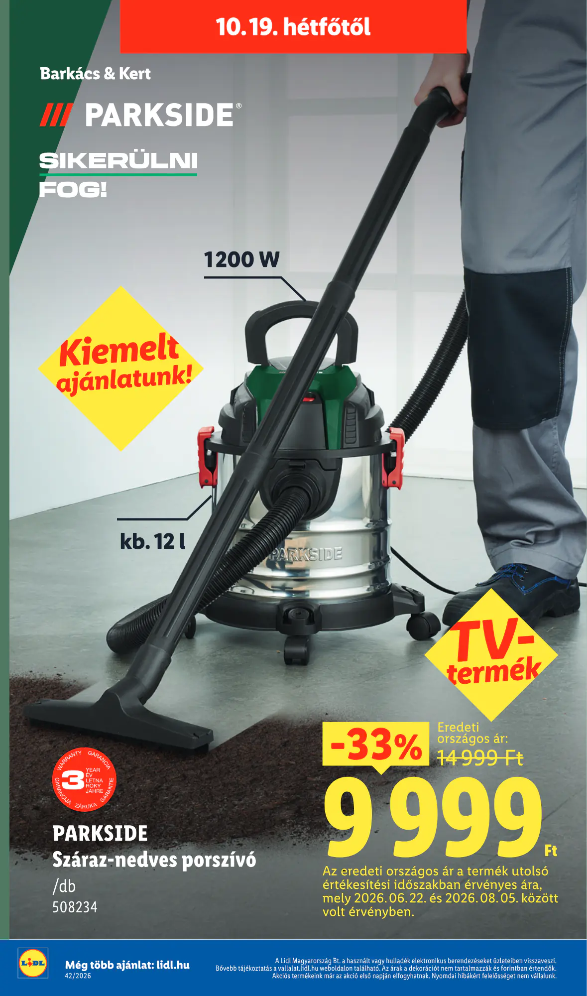 Lidl akciós újság 2026.10.15-től - 18. oldal.