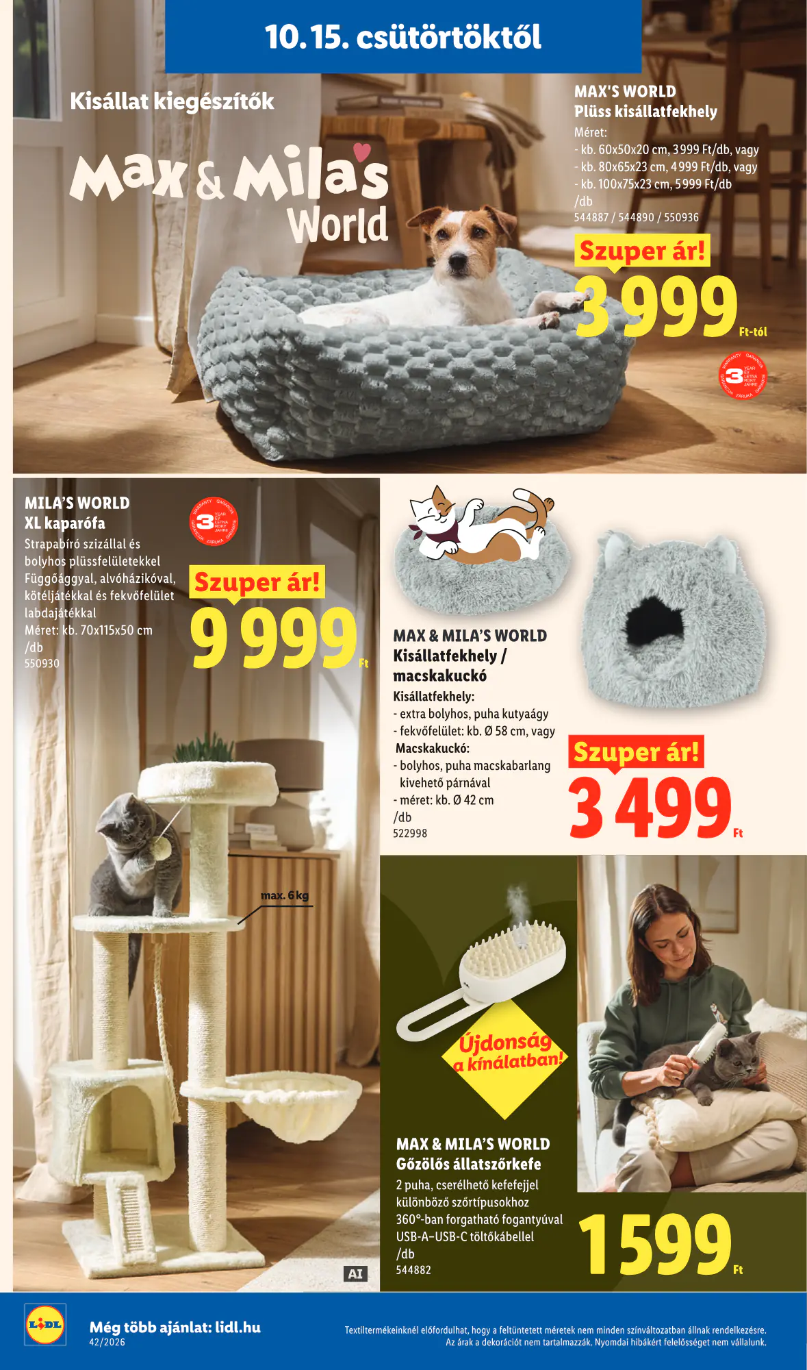 Lidl akciós újság 2026.10.15-től - 2. oldal.
