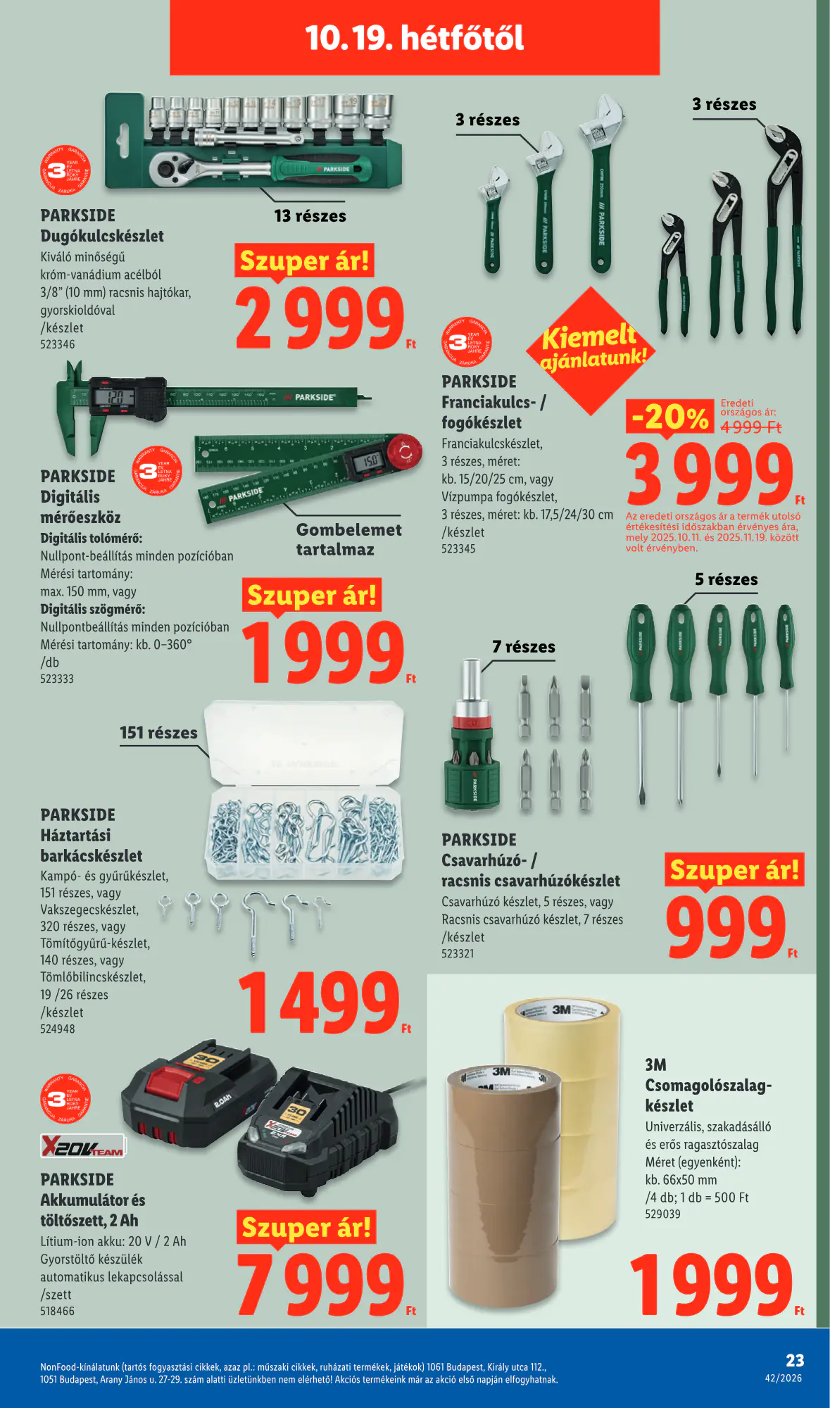Lidl akciós újság 2026.10.15-től - 23. oldal.