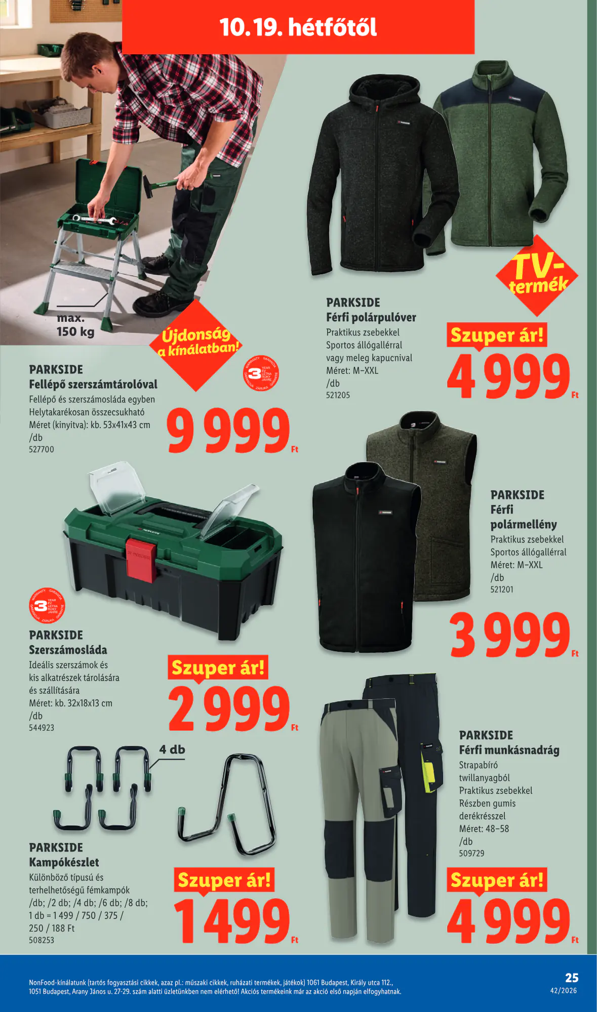 Lidl akciós újság 2026.10.15-től - 25. oldal.