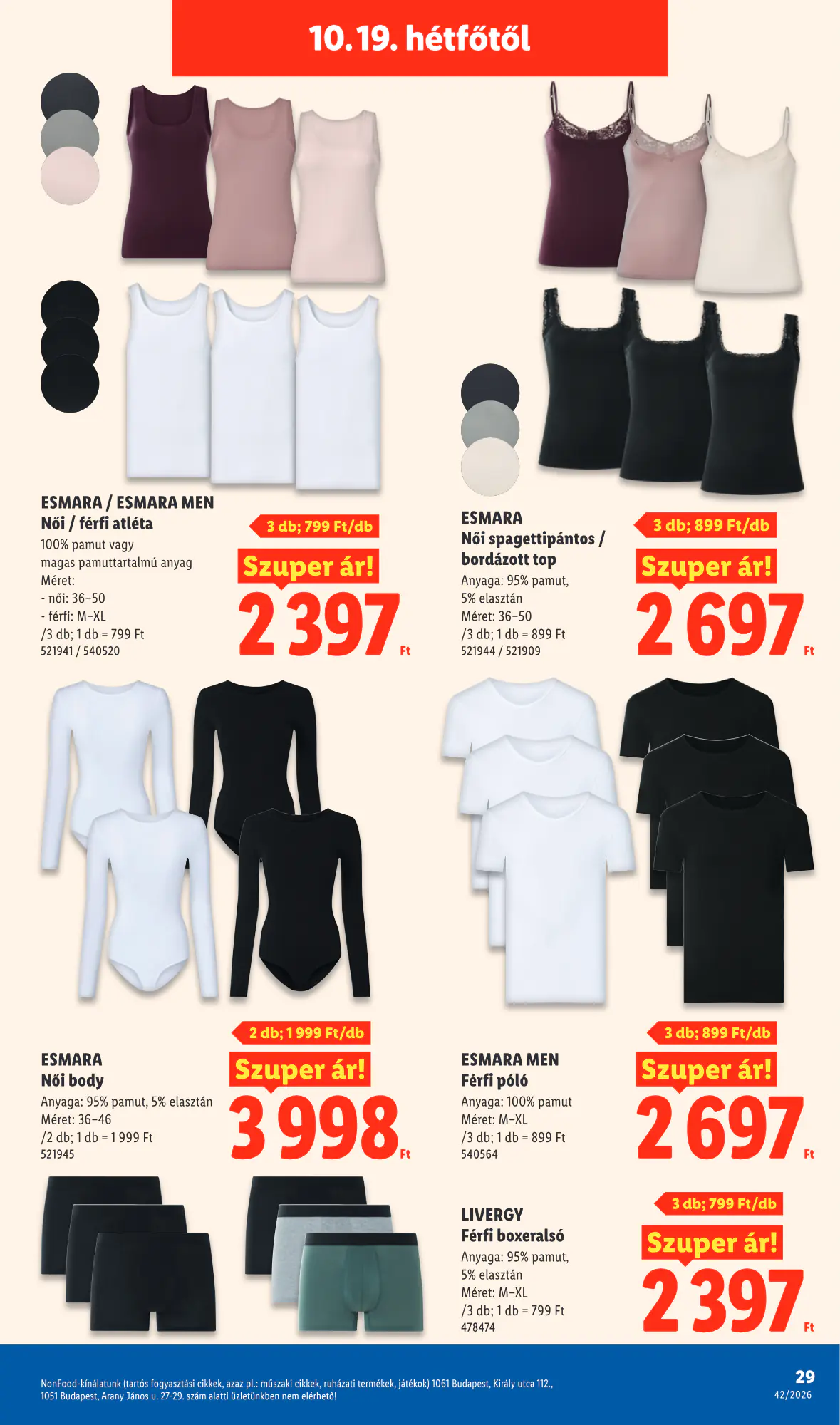 Lidl akciós újság 2026.10.15-től - 29. oldal.
