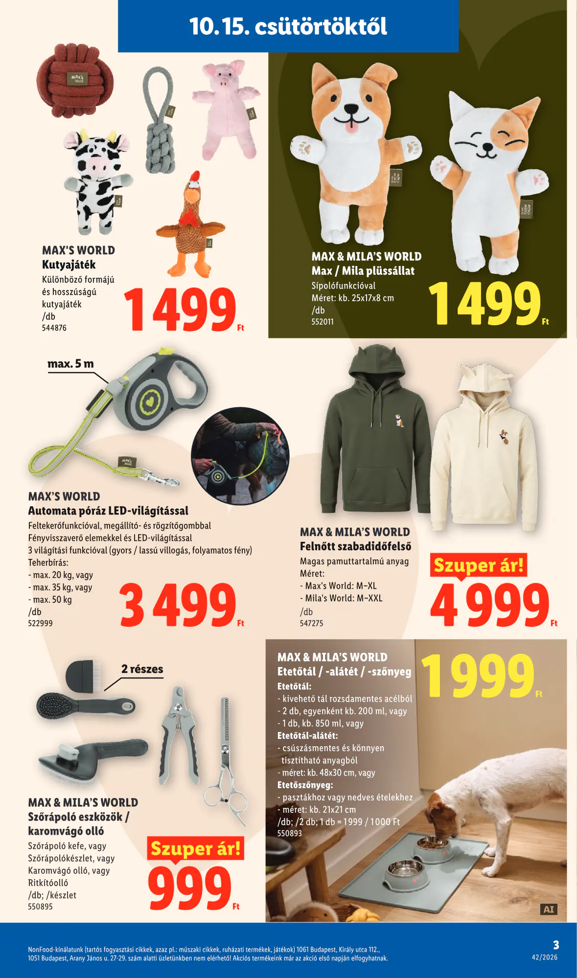 Lidl akciós újság 2026.10.15-től - 3. oldal.
