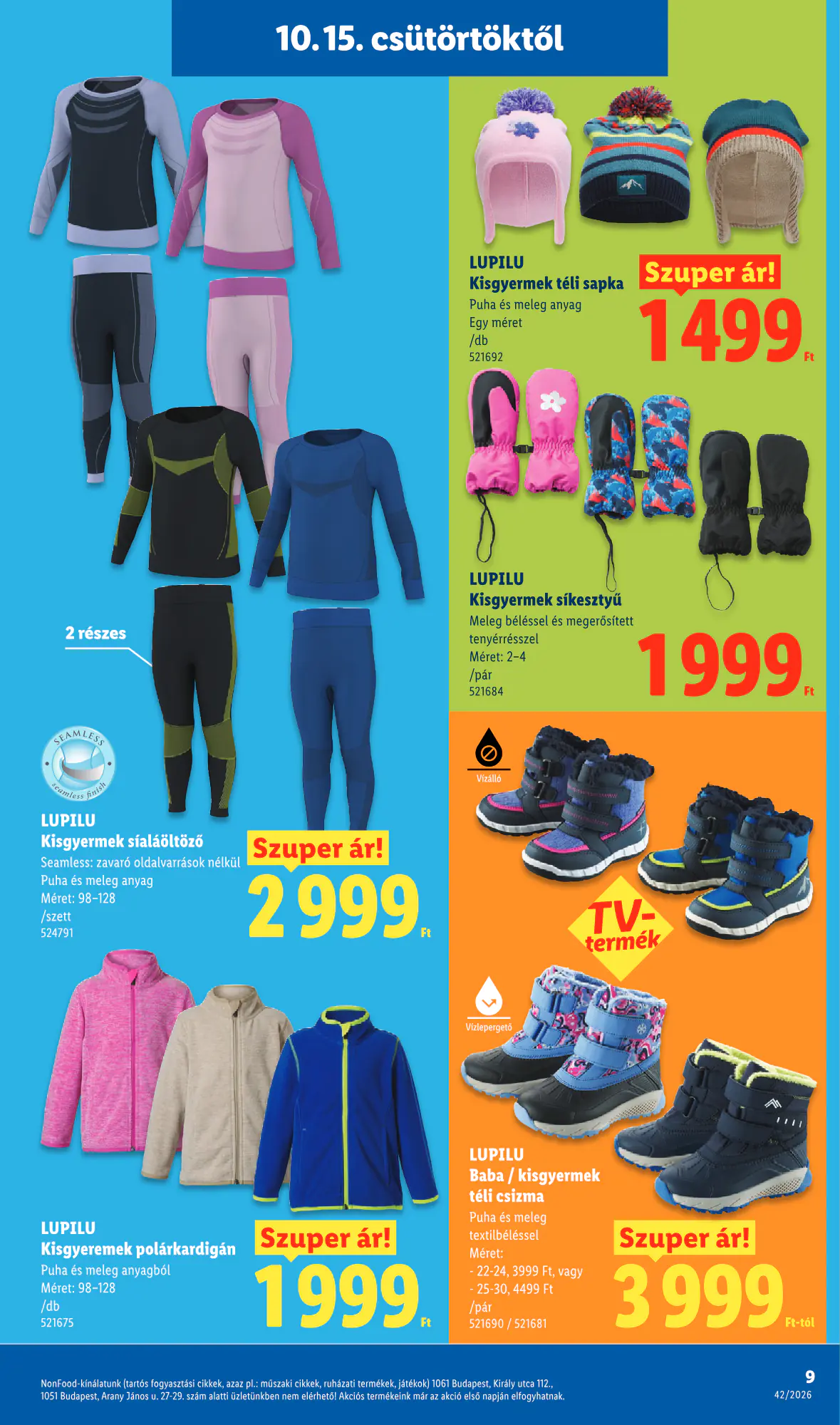 Lidl akciós újság 2026.10.15-től - 9. oldal.