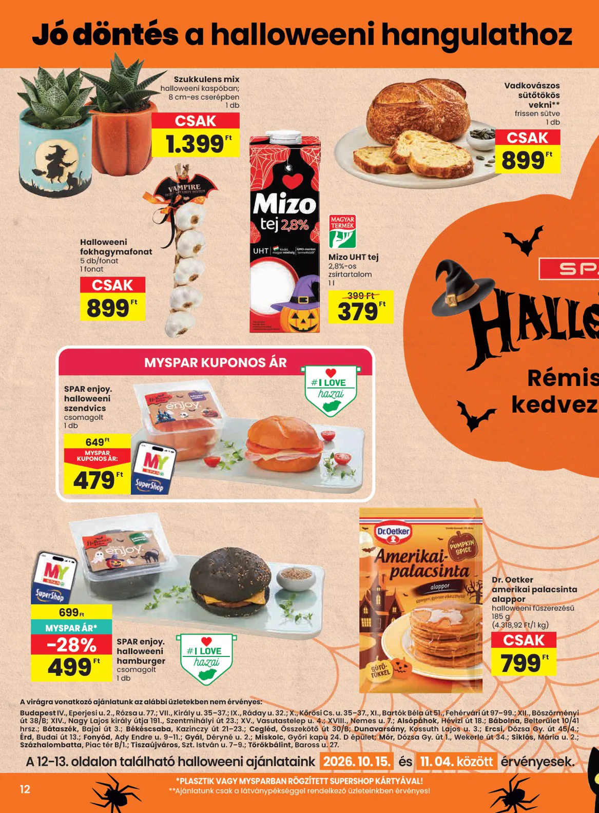Spar akciós újság 2026.10.15-től - 12. oldal.