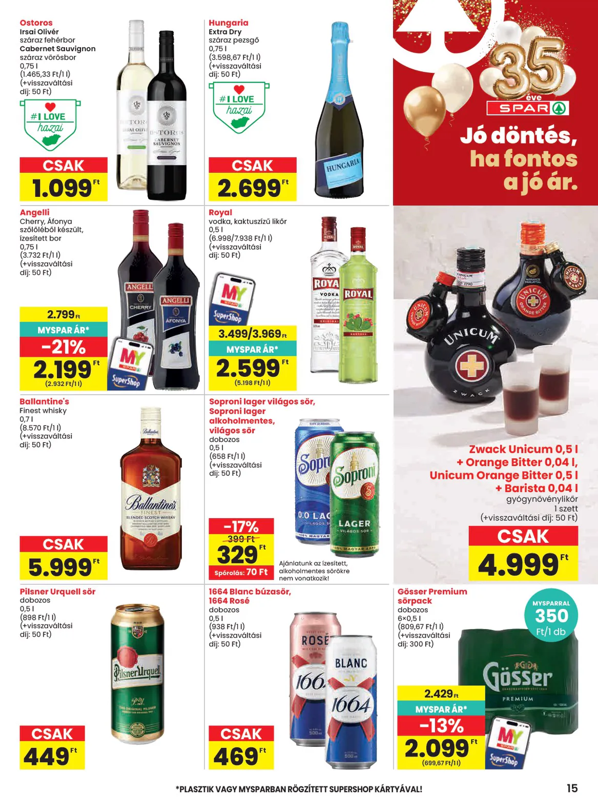 Spar akciós újság 2026.10.15-től - 15. oldal.