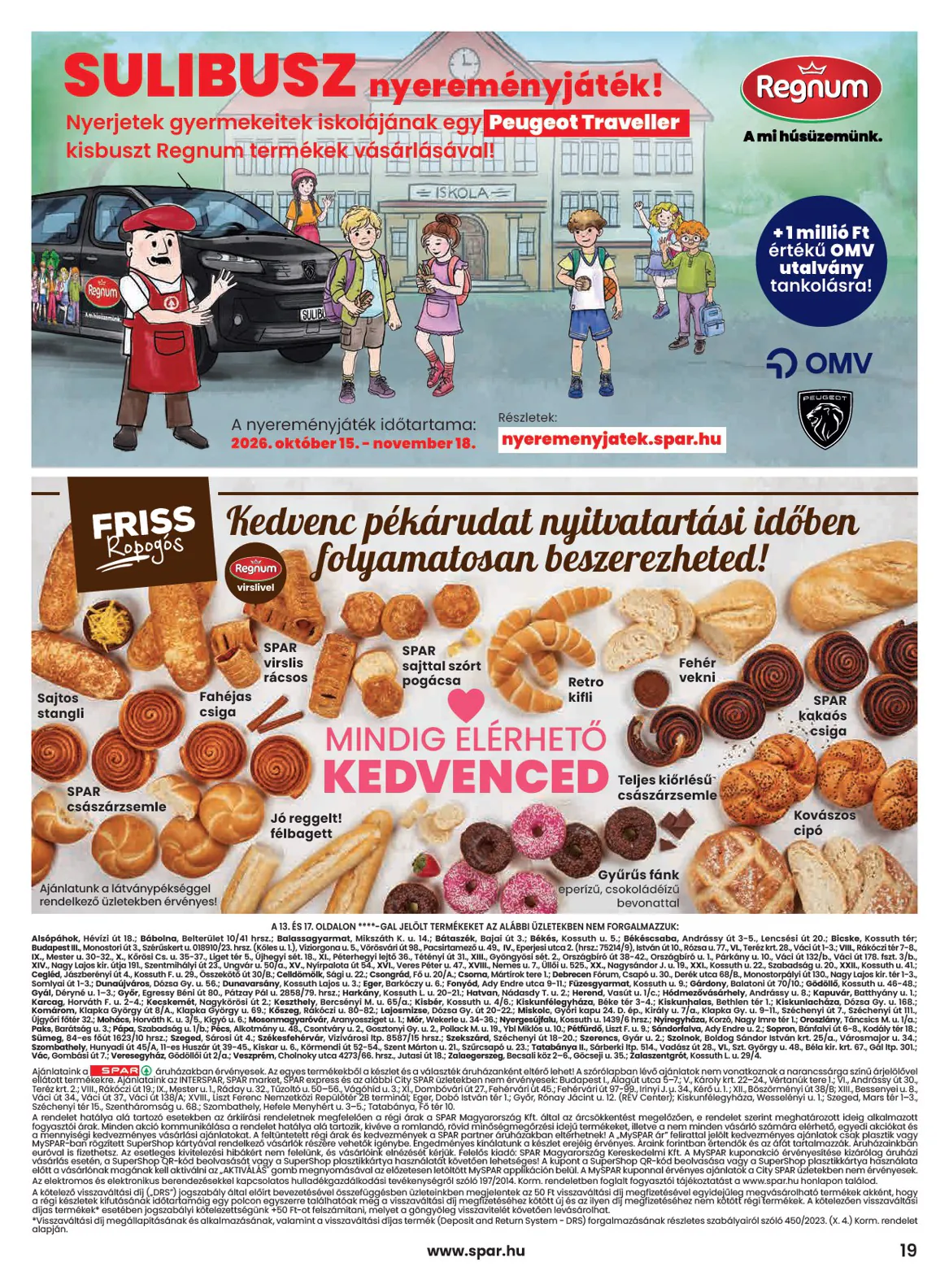 Spar akciós újság 2026.10.15-től - 19. oldal.