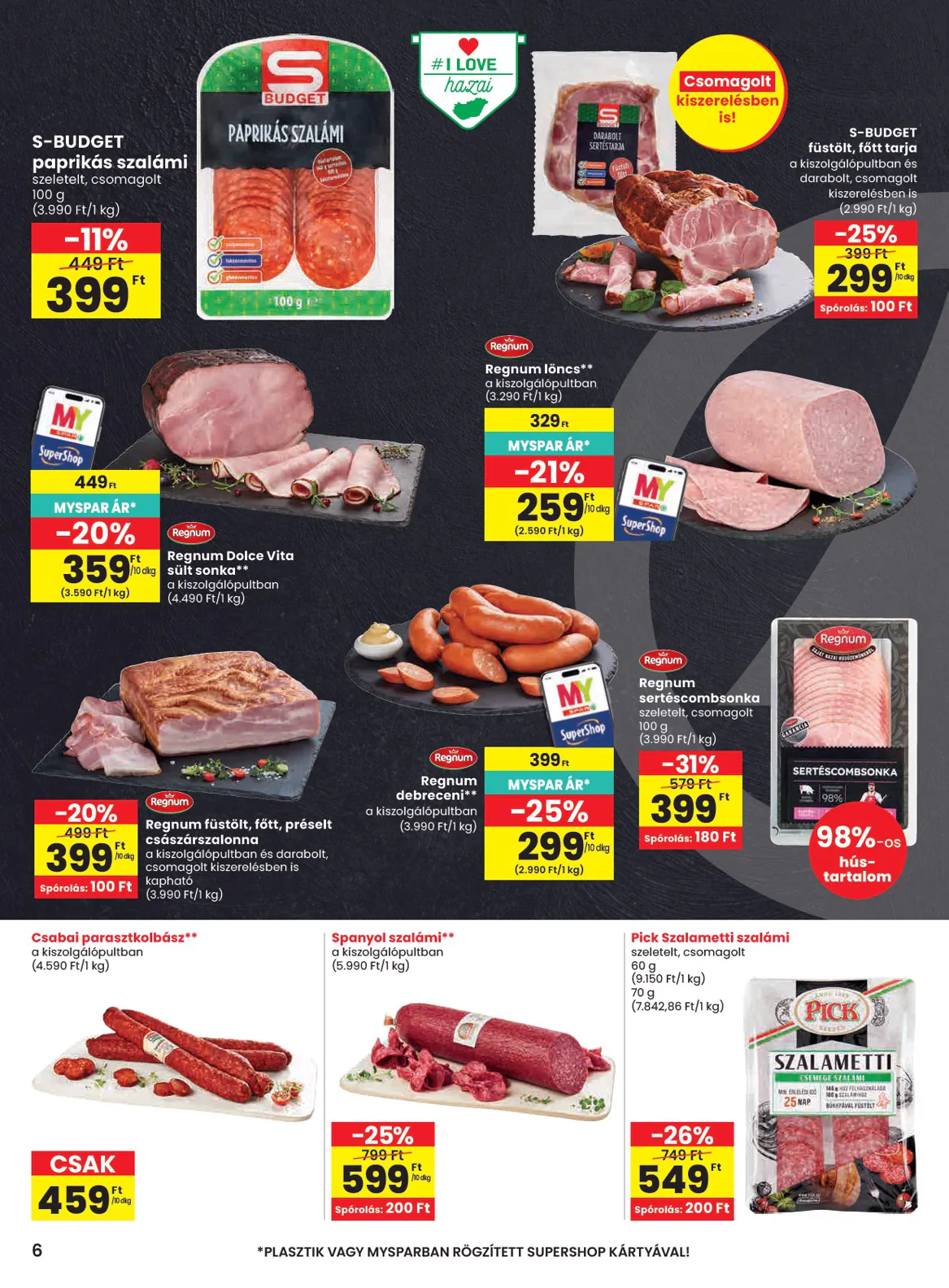 Spar akciós újság 2026.10.15-től - 6. oldal.