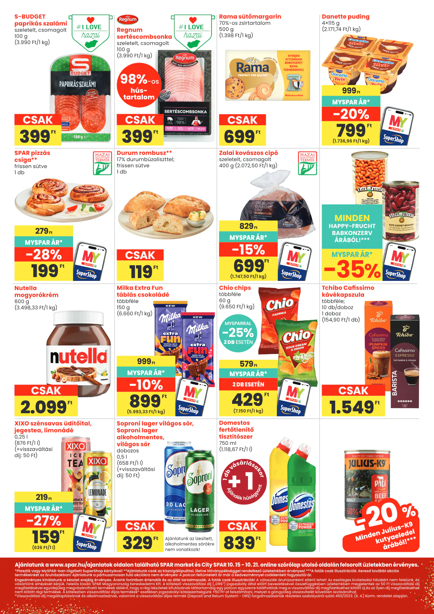 Spar Market akciós újság 2026.10.15-től - 2. oldal.
