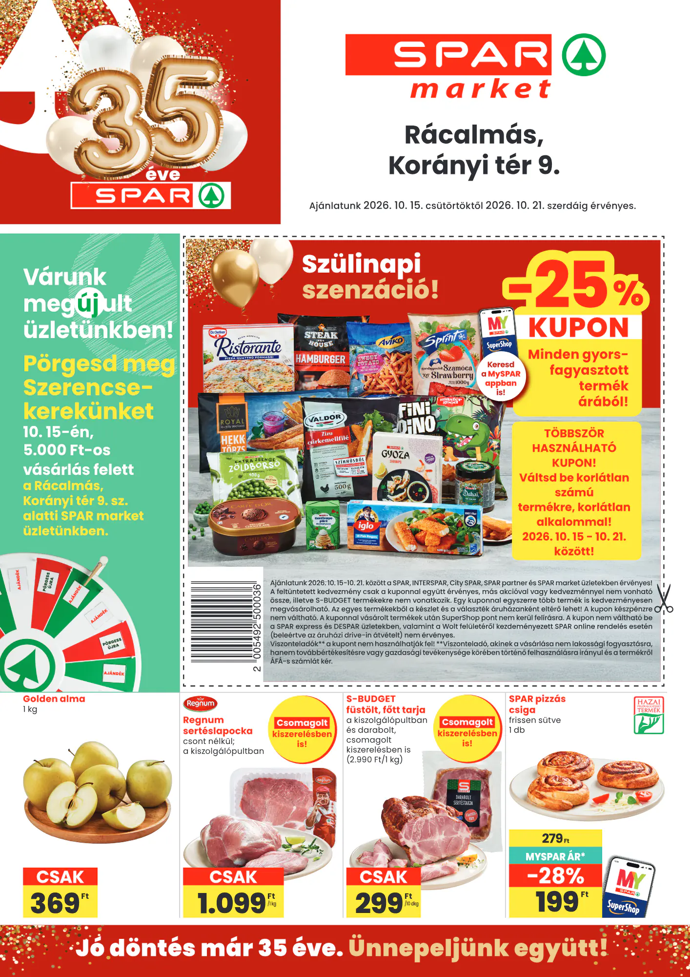 Spar Market akciós újság 2026.10.15-től - 2. oldal.