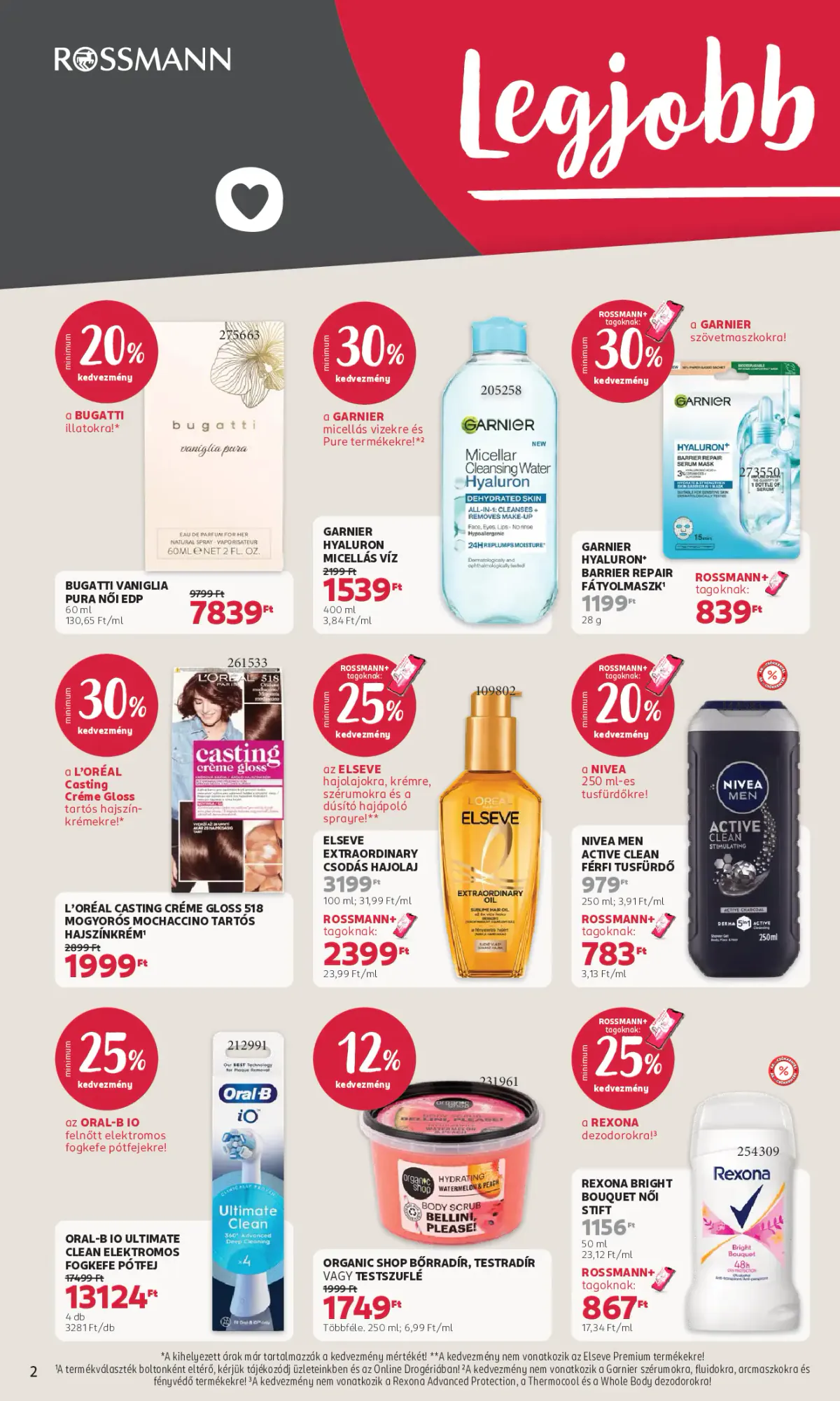 Rossmann akciós újság 2026.10.19-től - 2. oldal.
