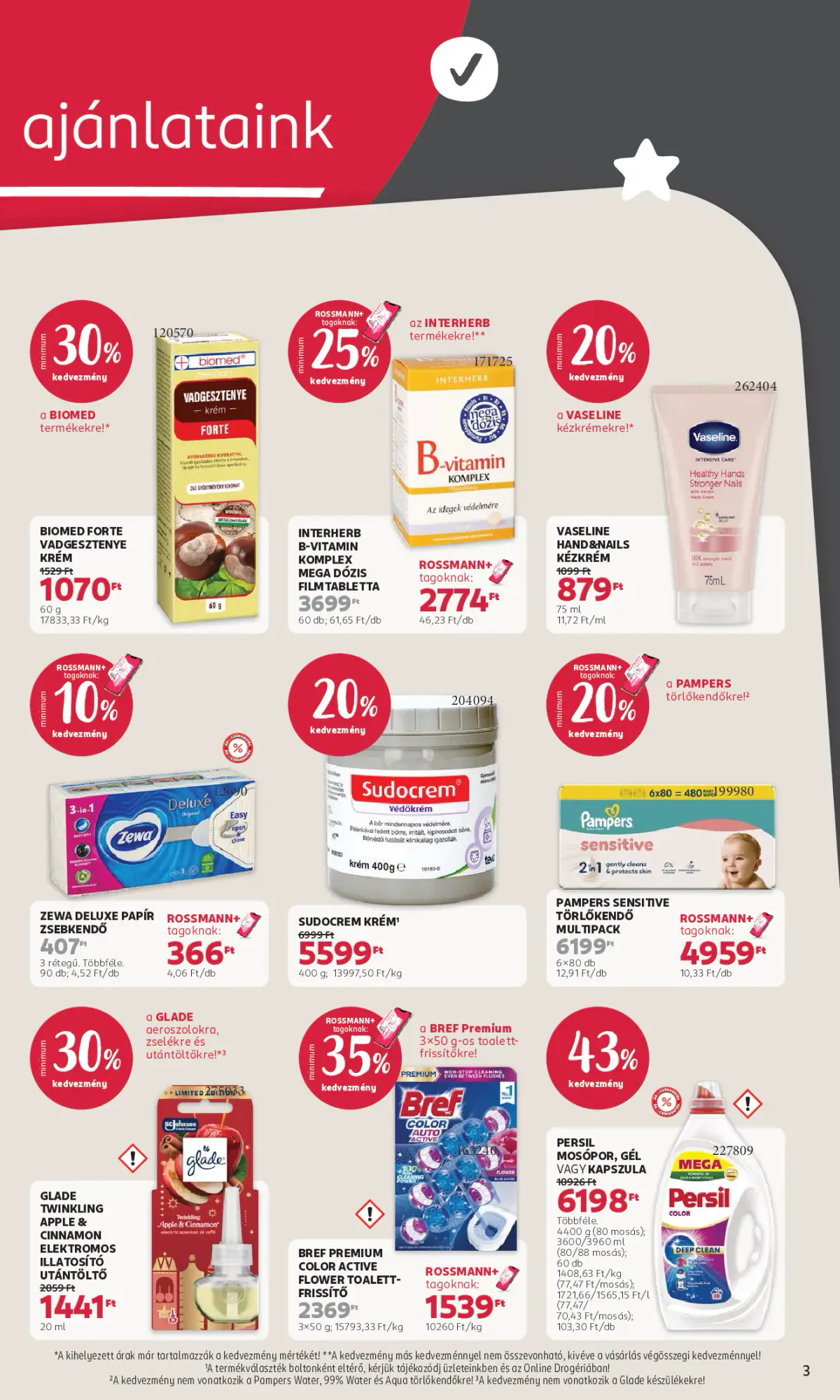 Rossmann akciós újság 2026.10.19-től - 3. oldal.