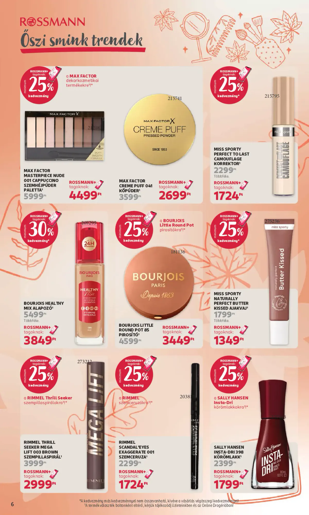 Rossmann akciós újság 2026.10.19-től - 6. oldal.