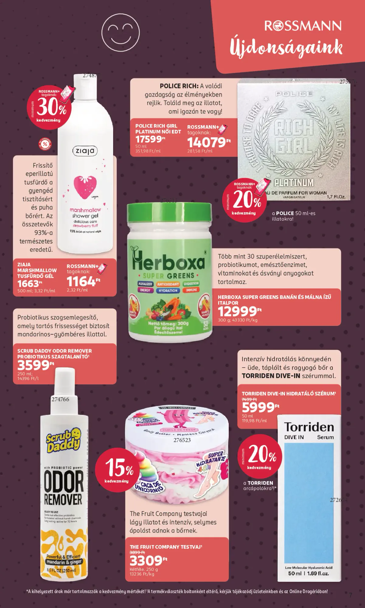 Rossmann akciós újság 2026.10.19-től - 7. oldal.