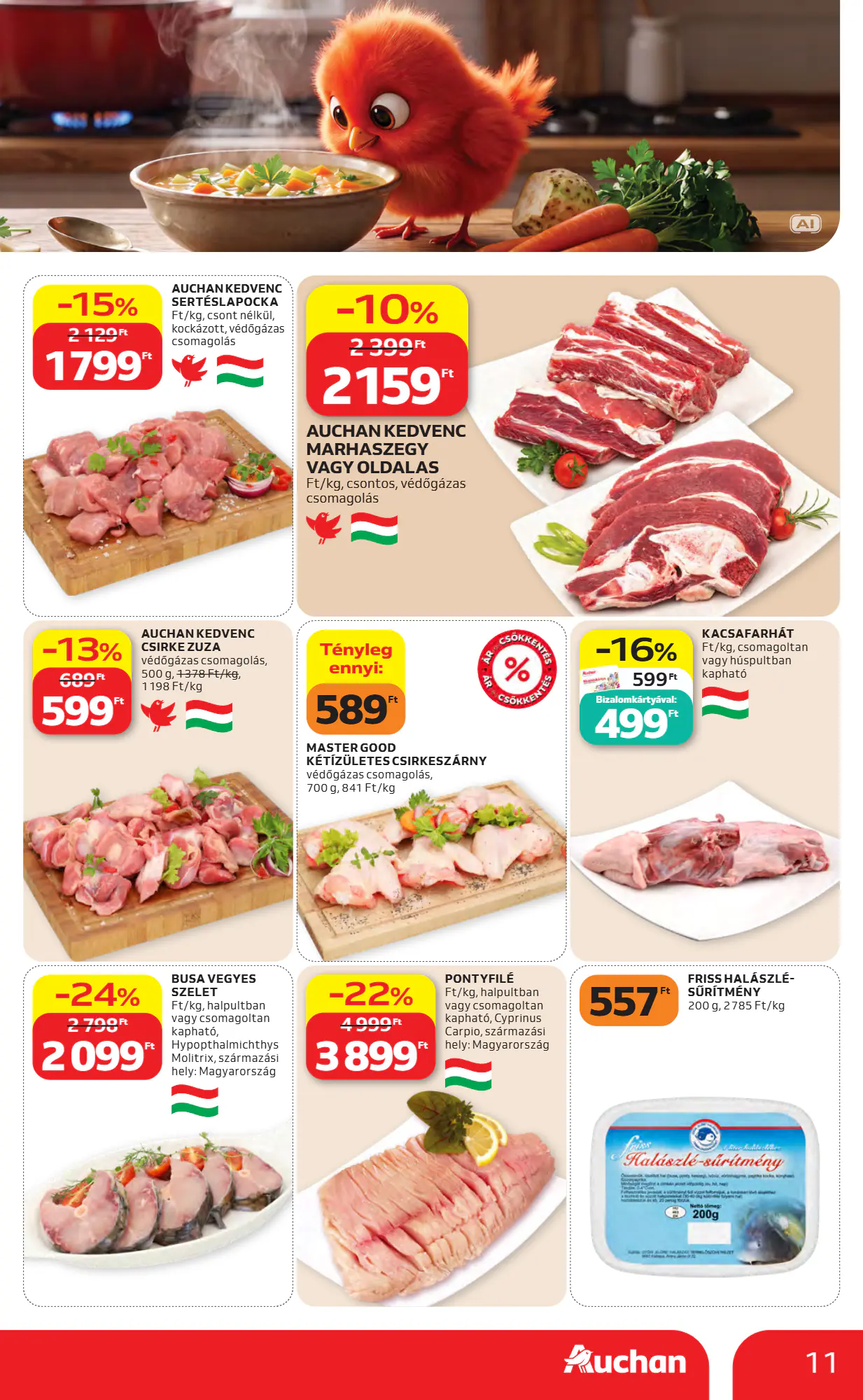 Auchan akciós újság 2026.10.22-től - 11. oldal.