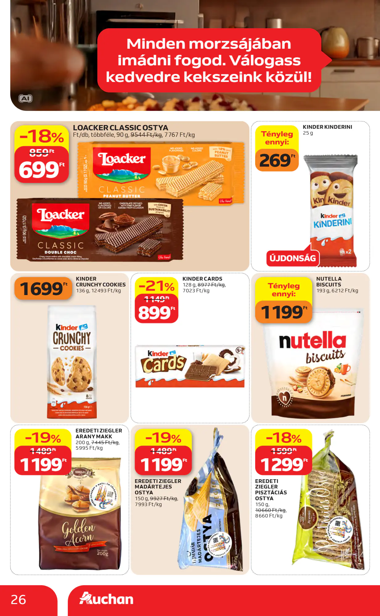 Auchan akciós újság 2026.10.22-től - 26. oldal.