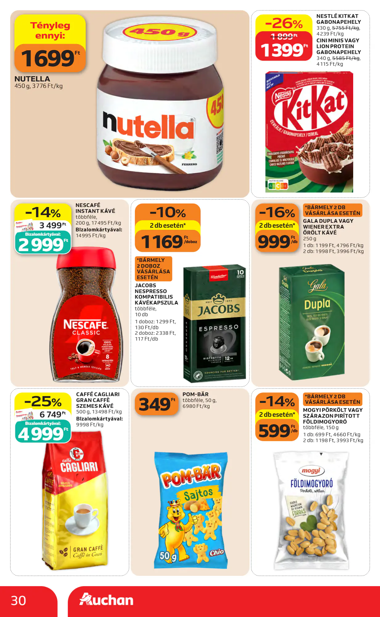 Auchan akciós újság 2026.10.22-től - 30. oldal.