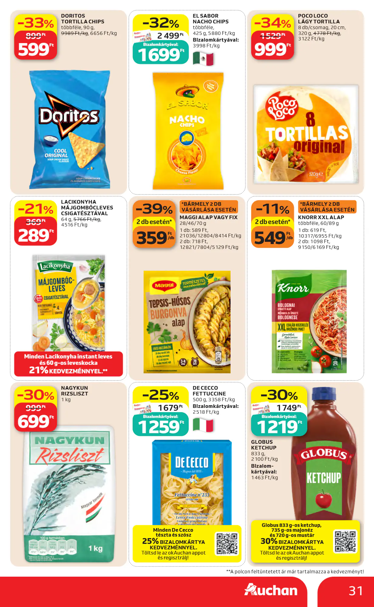 Auchan akciós újság 2026.10.22-től - 31. oldal.