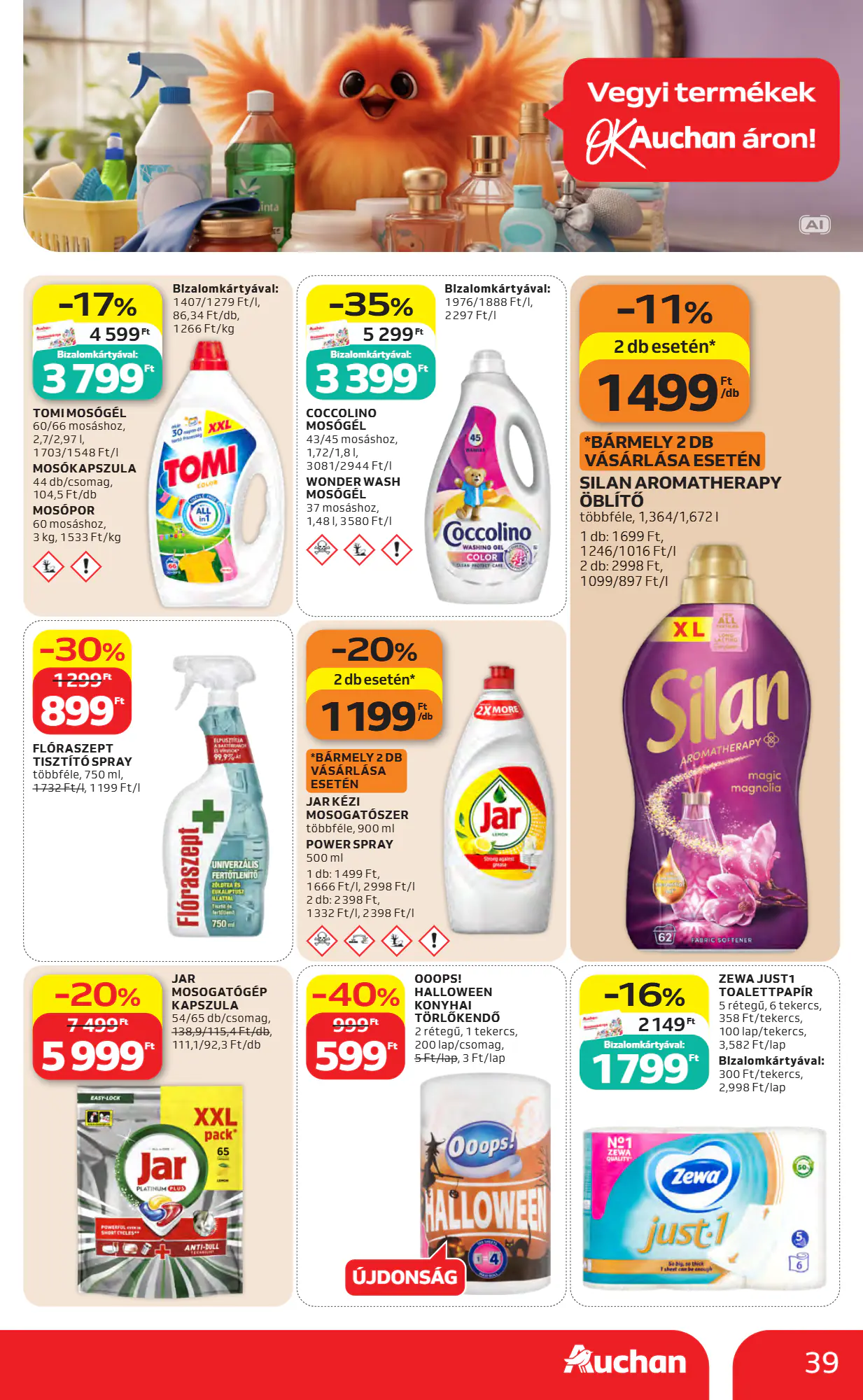 Auchan akciós újság 2026.10.22-től - 39. oldal.