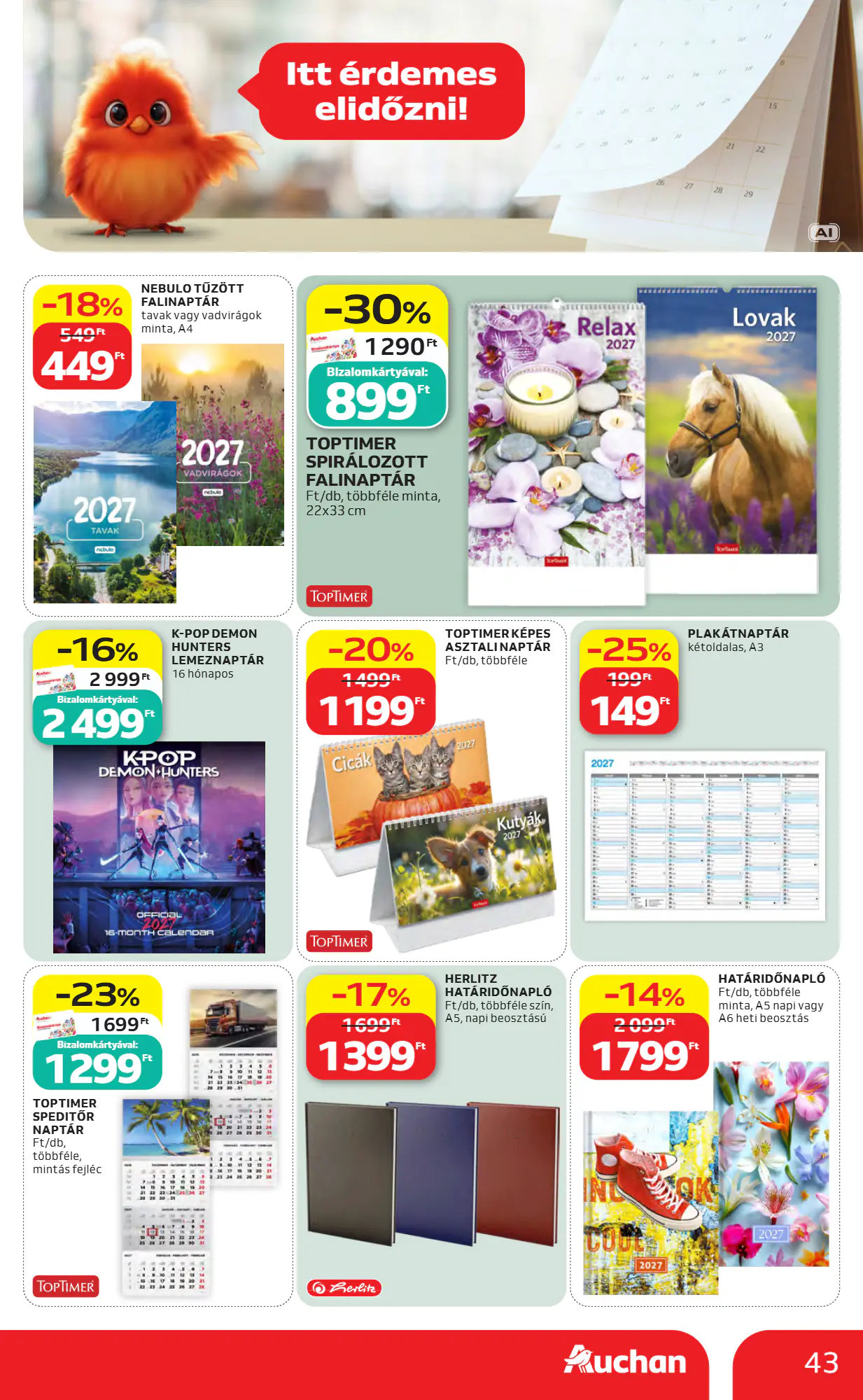 Auchan akciós újság 2026.10.22-től - 43. oldal.