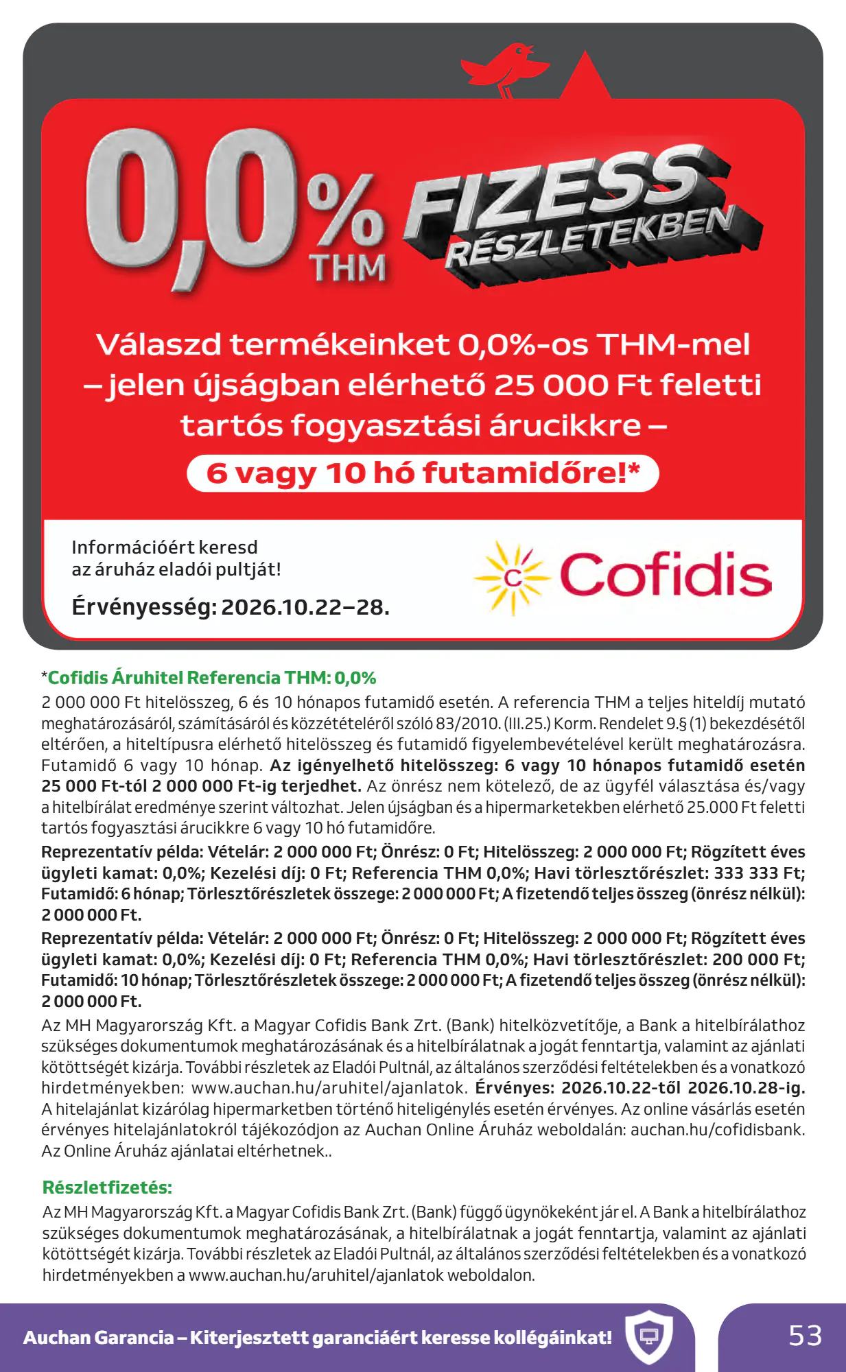 Auchan akciós újság 2026.10.22-től - 53. oldal.