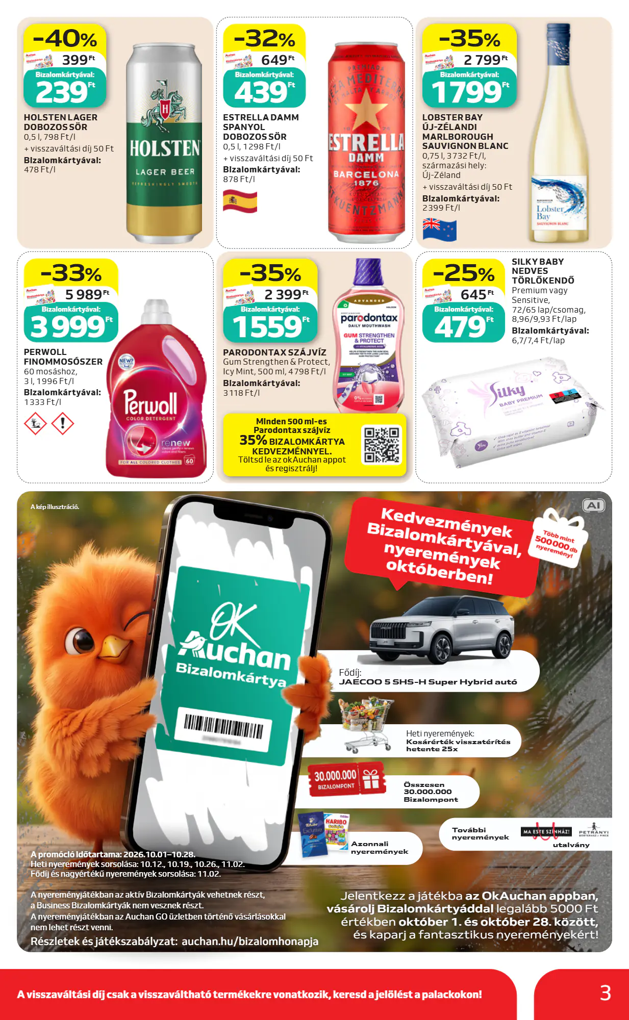 Auchan akciós újság 2026.10.22-től - 3. oldal.
