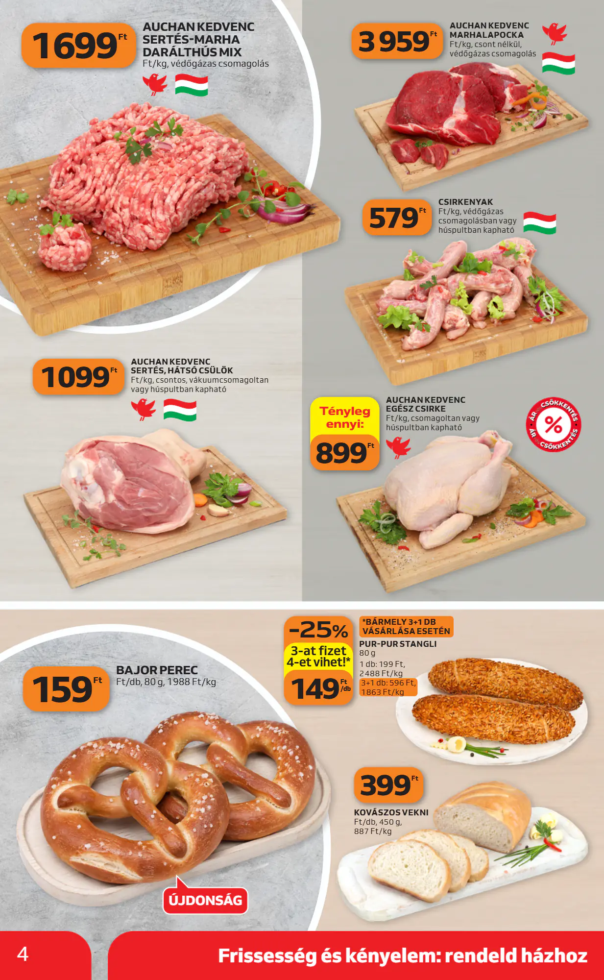 Auchan akciós újság 2026.10.22-től - 4. oldal.