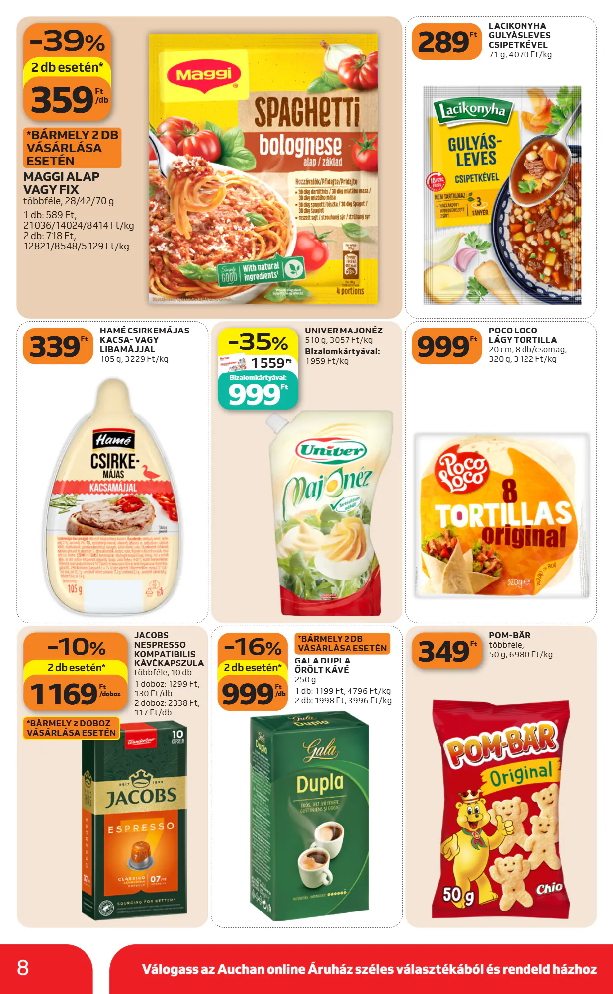 Auchan akciós újság 2026.10.22-től - 8. oldal.