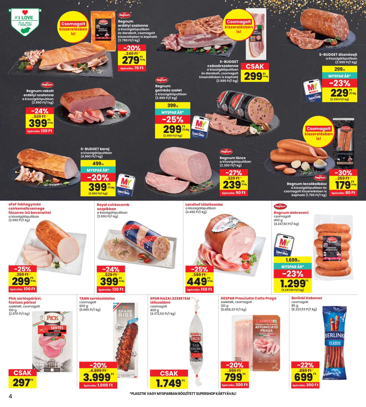 Interspar akciós újság 2026.10.22-től - 4. oldal.
