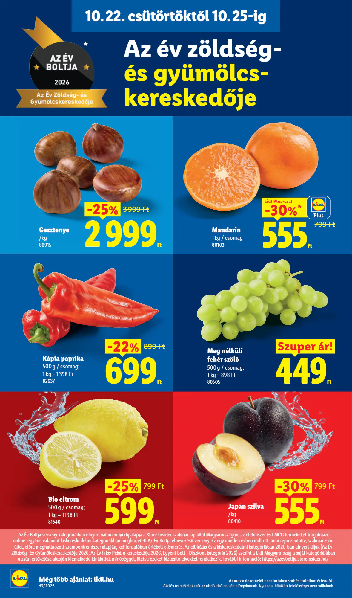 Lidl akciós újság 2026.10.22-től - 10. oldal.