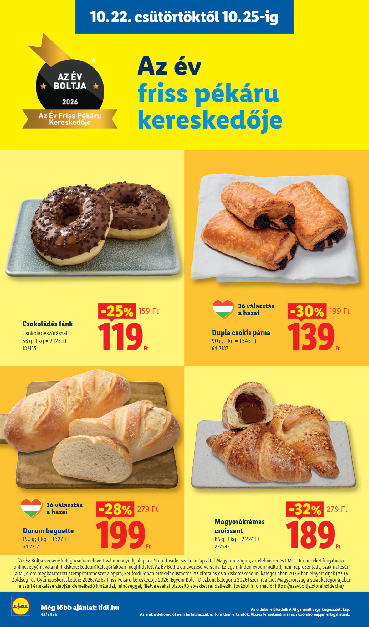 Lidl akciós újság 2026.10.22-től - 2. oldal.