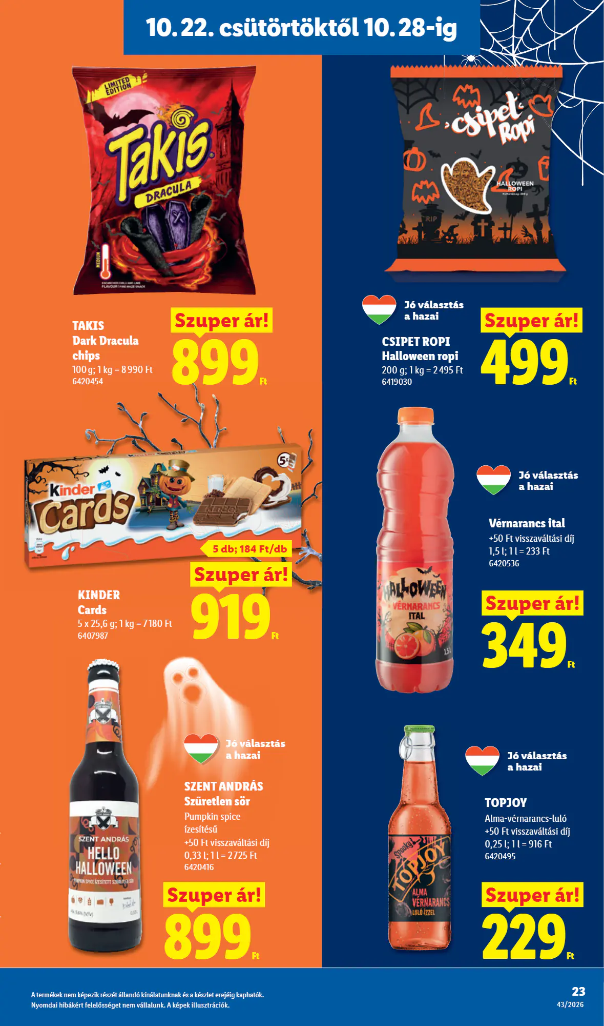 Lidl akciós újság 2026.10.22-től - 23. oldal.