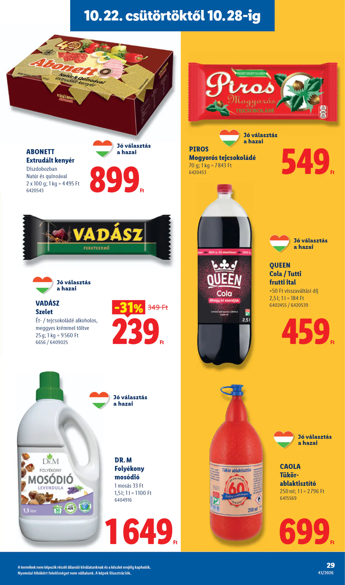 Lidl akciós újság 2026.10.22-től - 29. oldal.