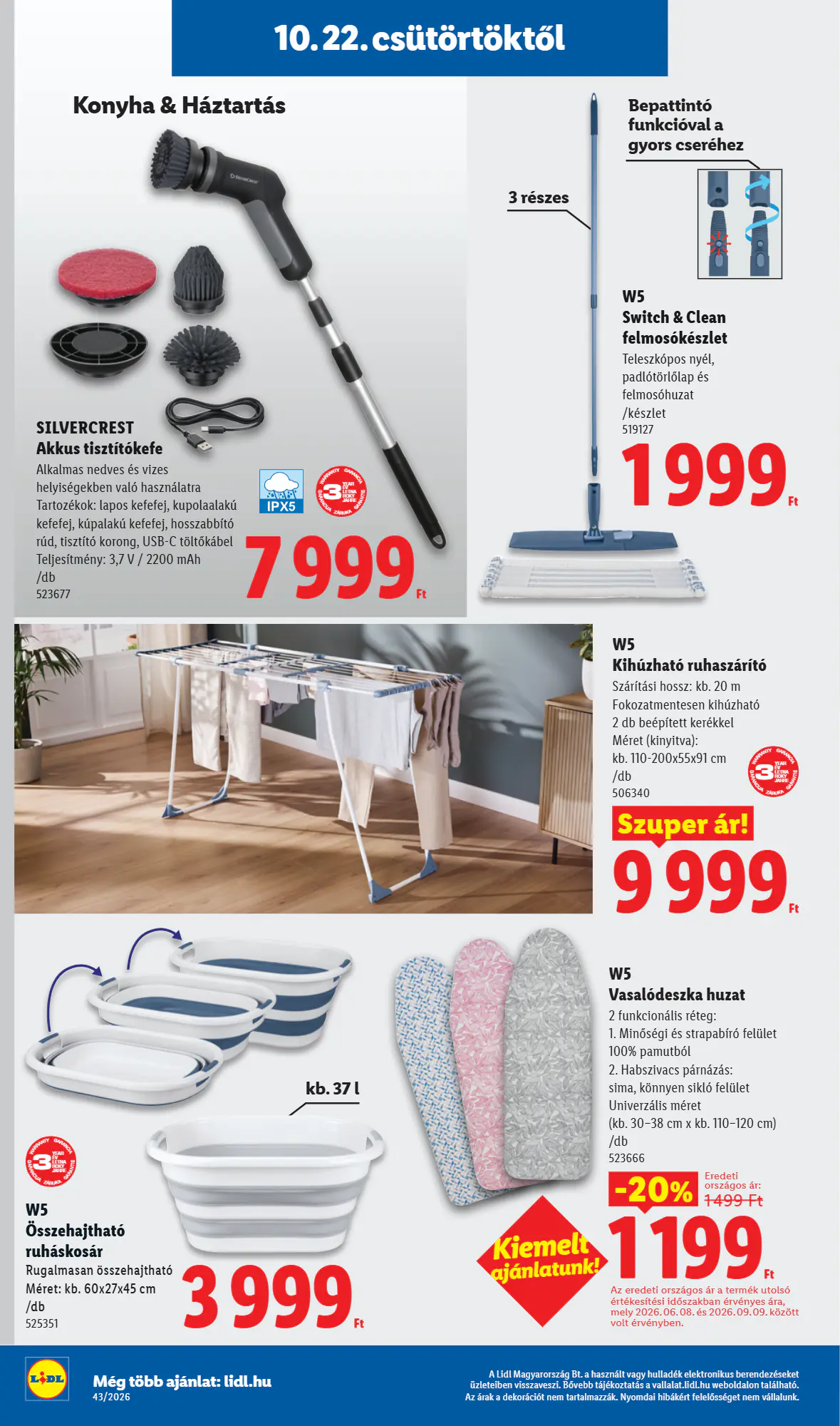 Lidl akciós újság 2026.10.22-től - 34. oldal.