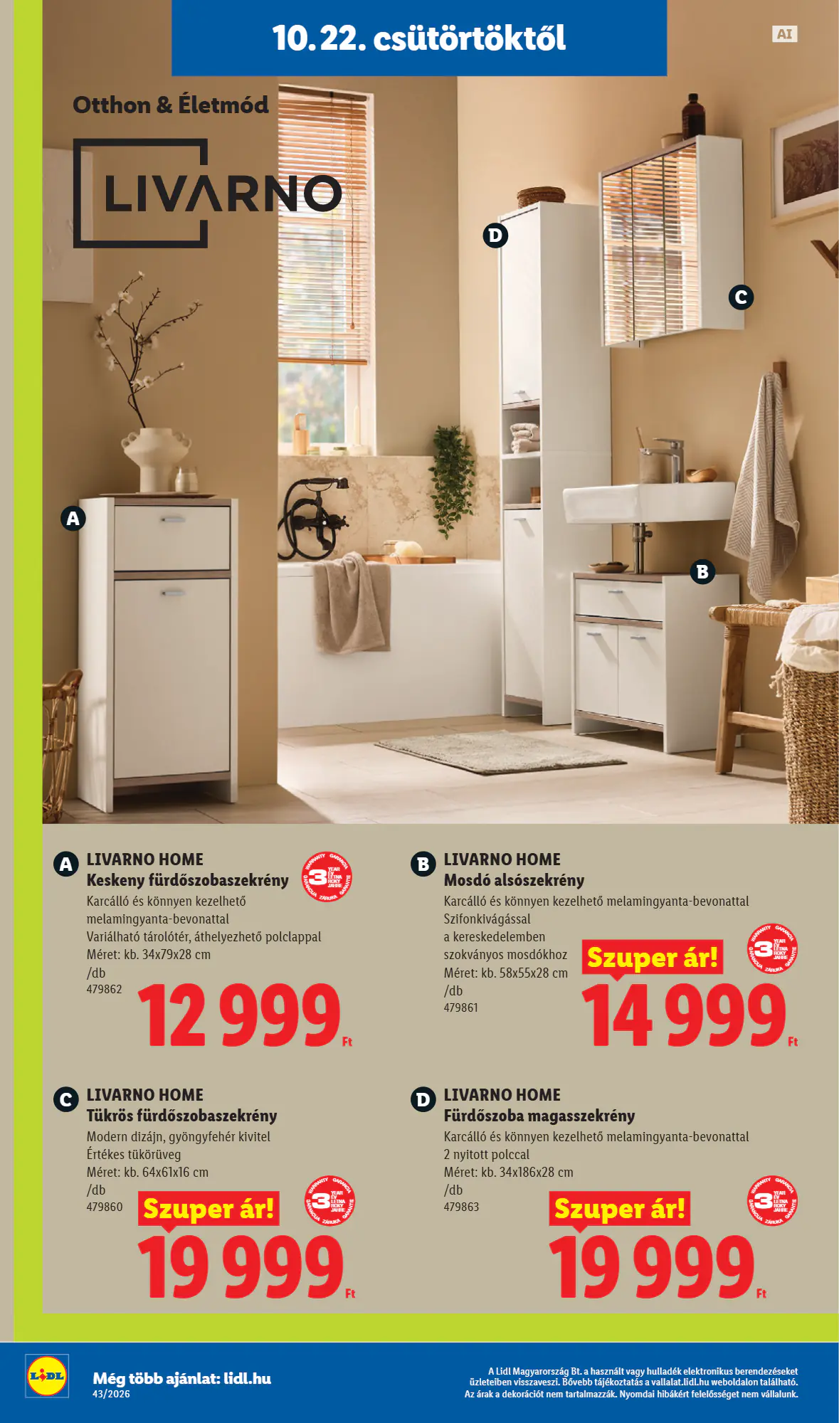 Lidl akciós újság 2026.10.22-től - 36. oldal.