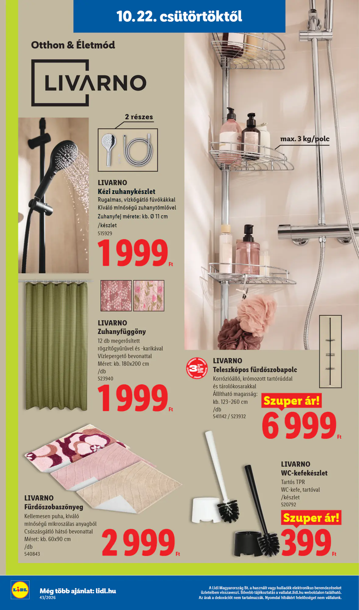Lidl akciós újság 2026.10.22-től - 38. oldal.