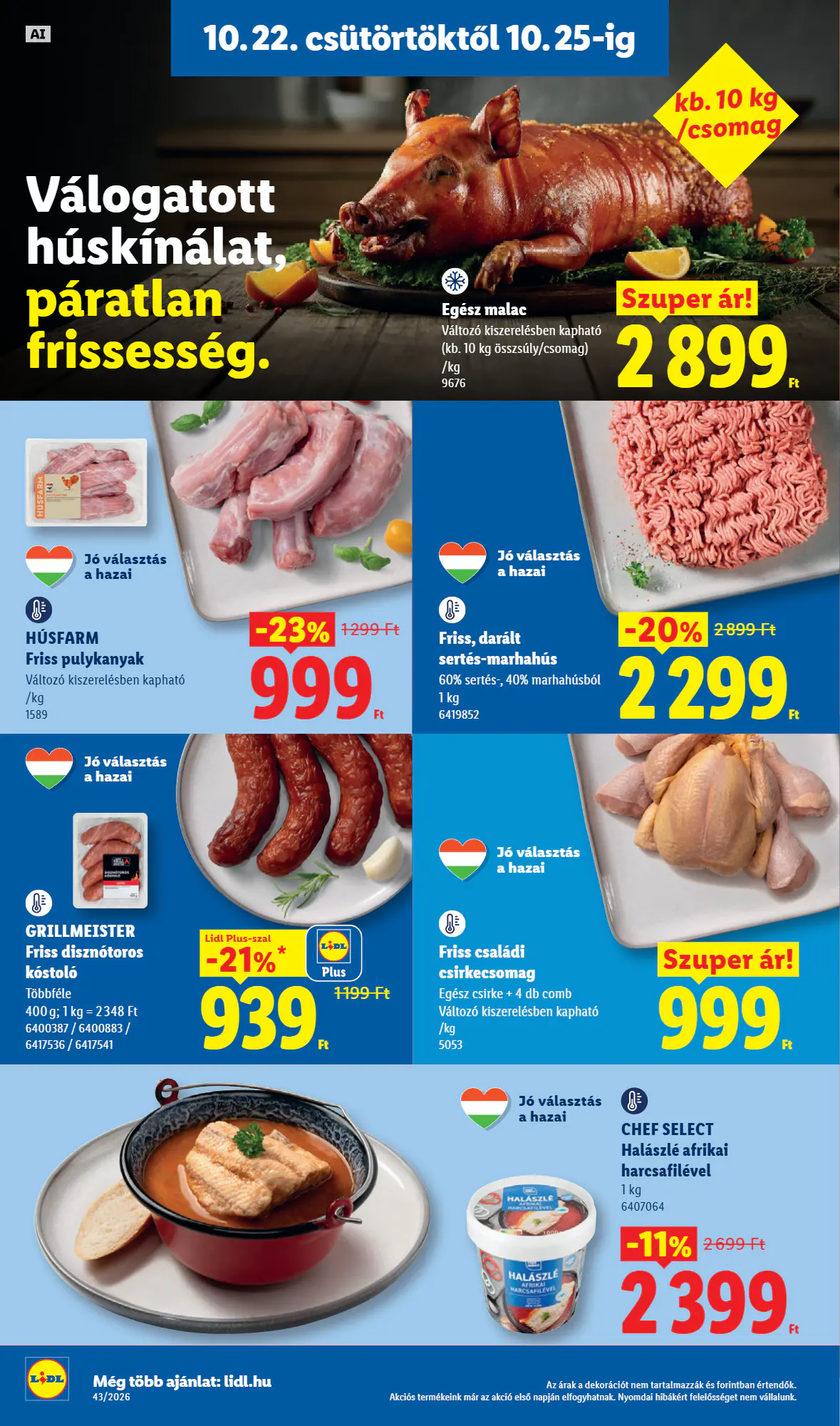 Lidl akciós újság 2026.10.22-től - 4. oldal.