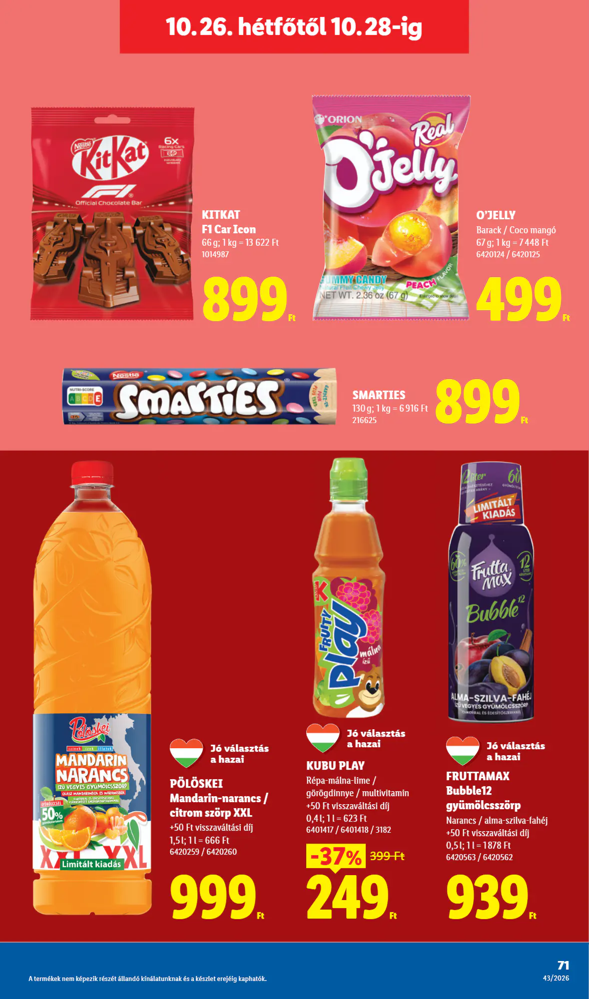 Lidl akciós újság 2026.10.22-től - 71. oldal.