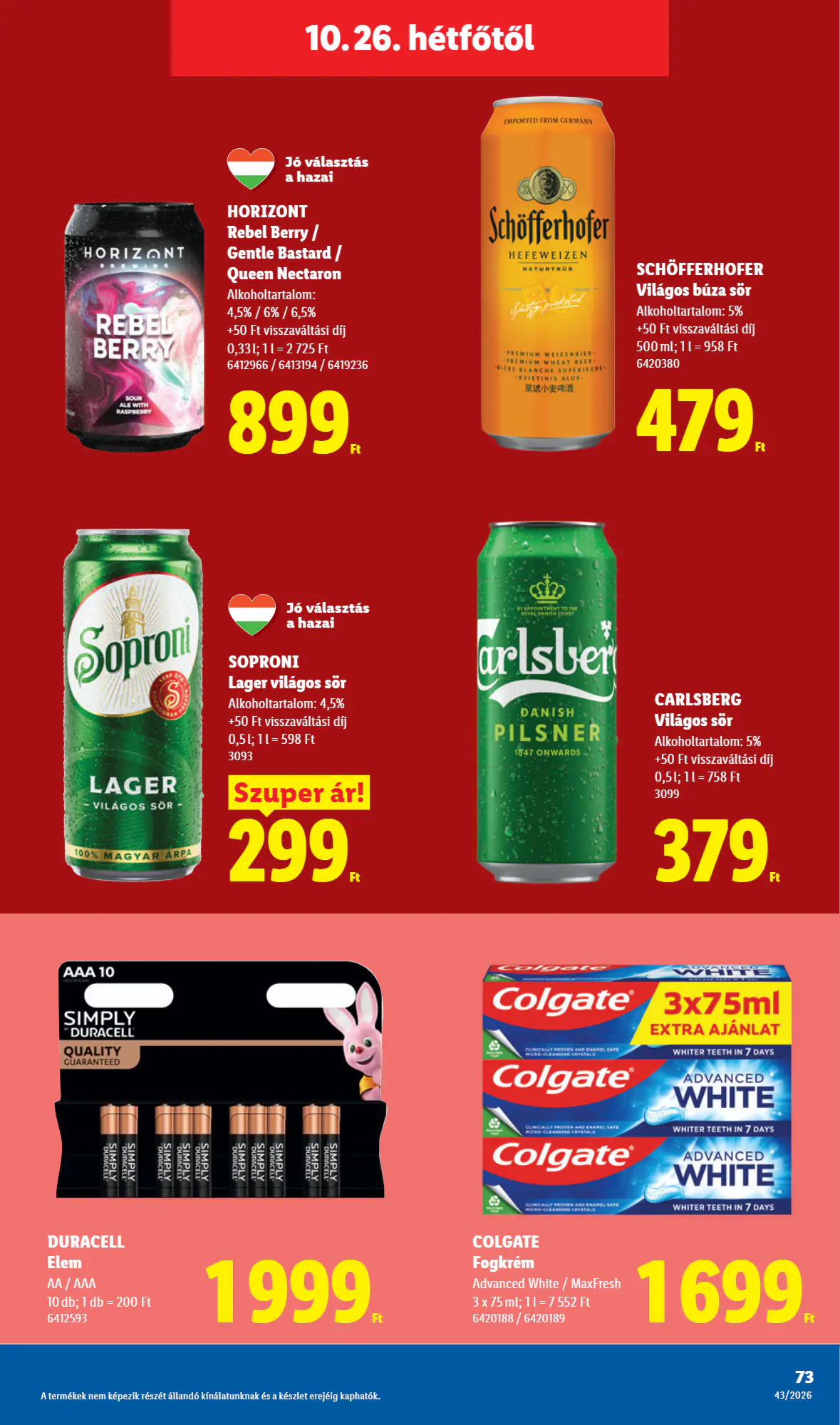 Lidl akciós újság 2026.10.22-től - 73. oldal.