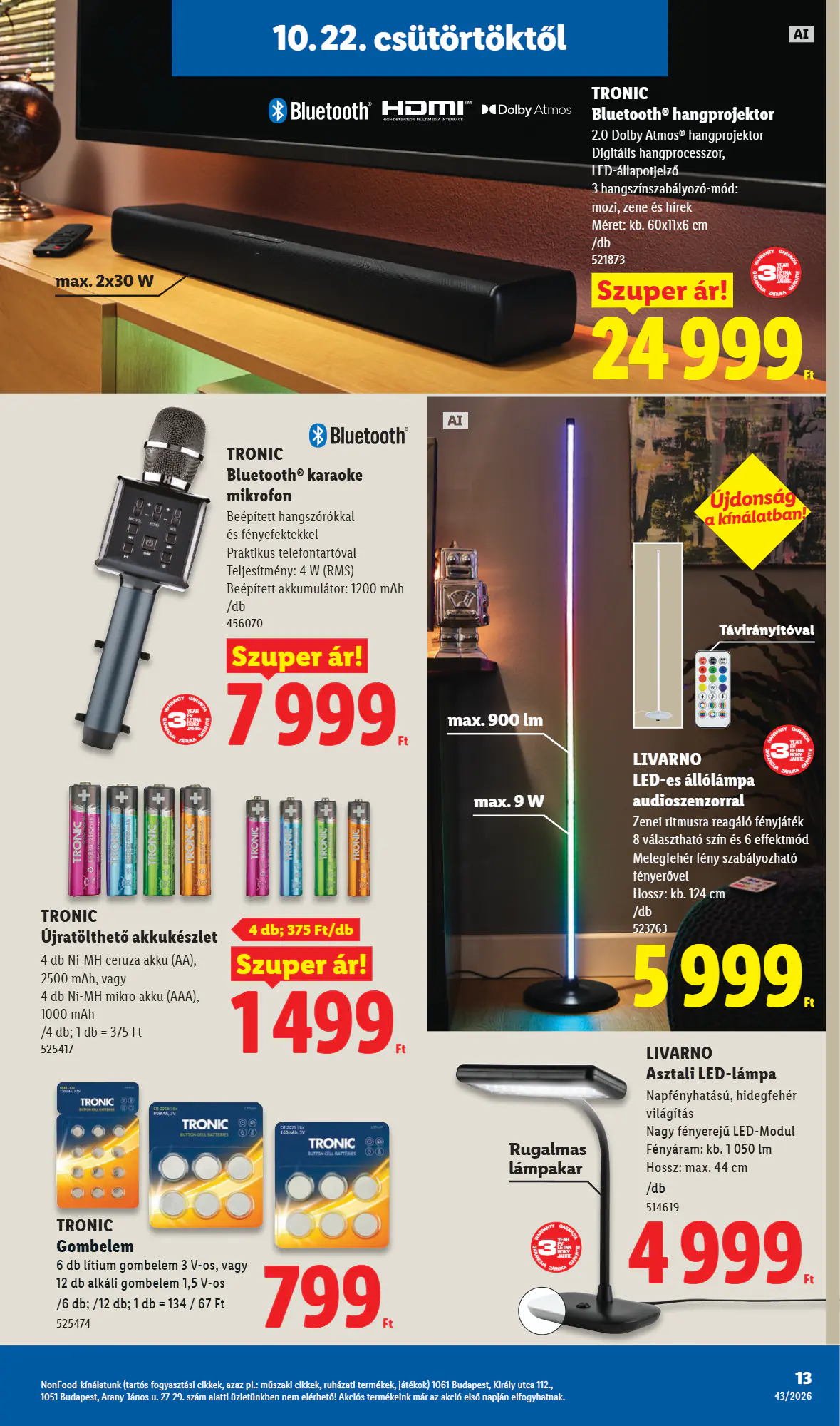 Lidl akciós újság 2026.10.22-től - 13. oldal.