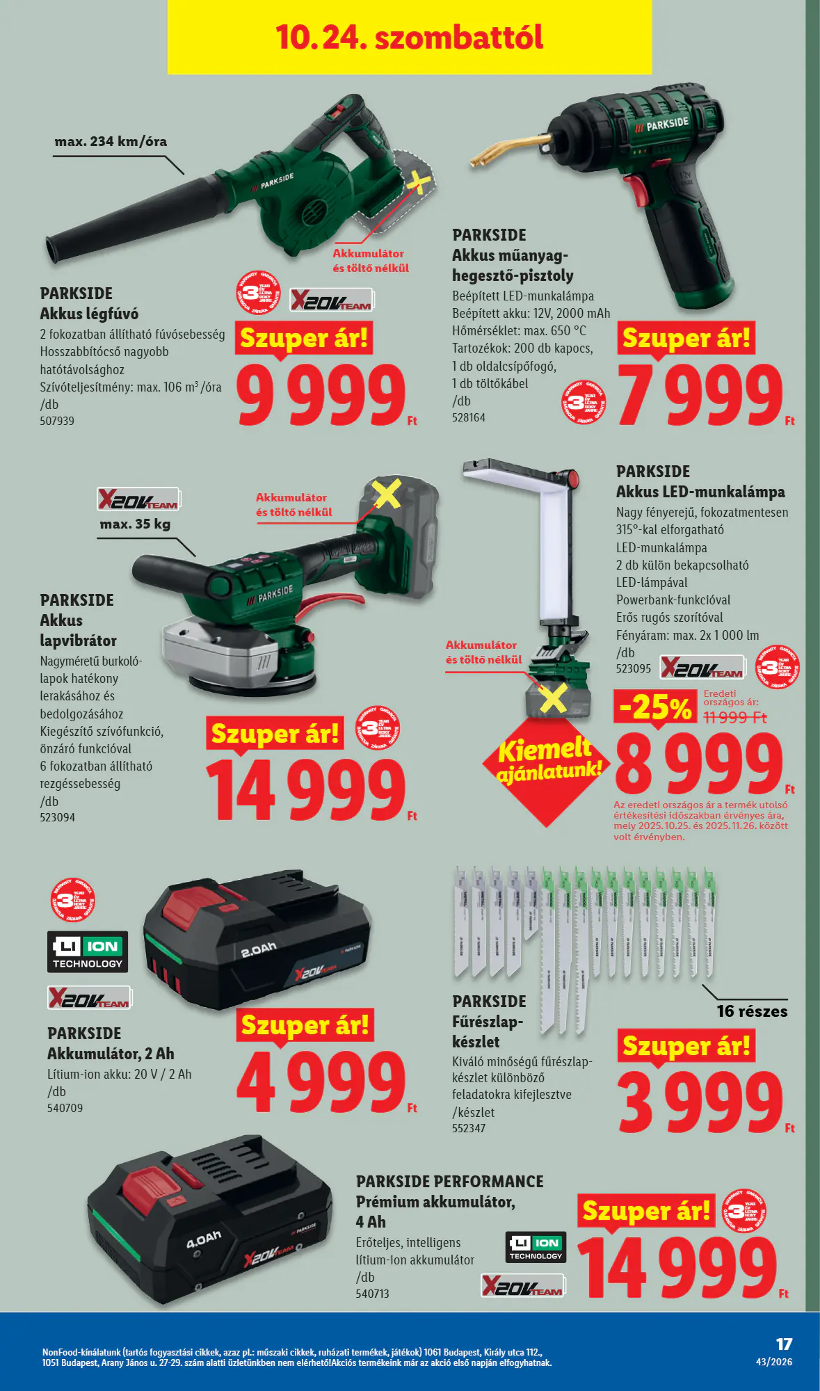 Lidl akciós újság 2026.10.22-től - 17. oldal.