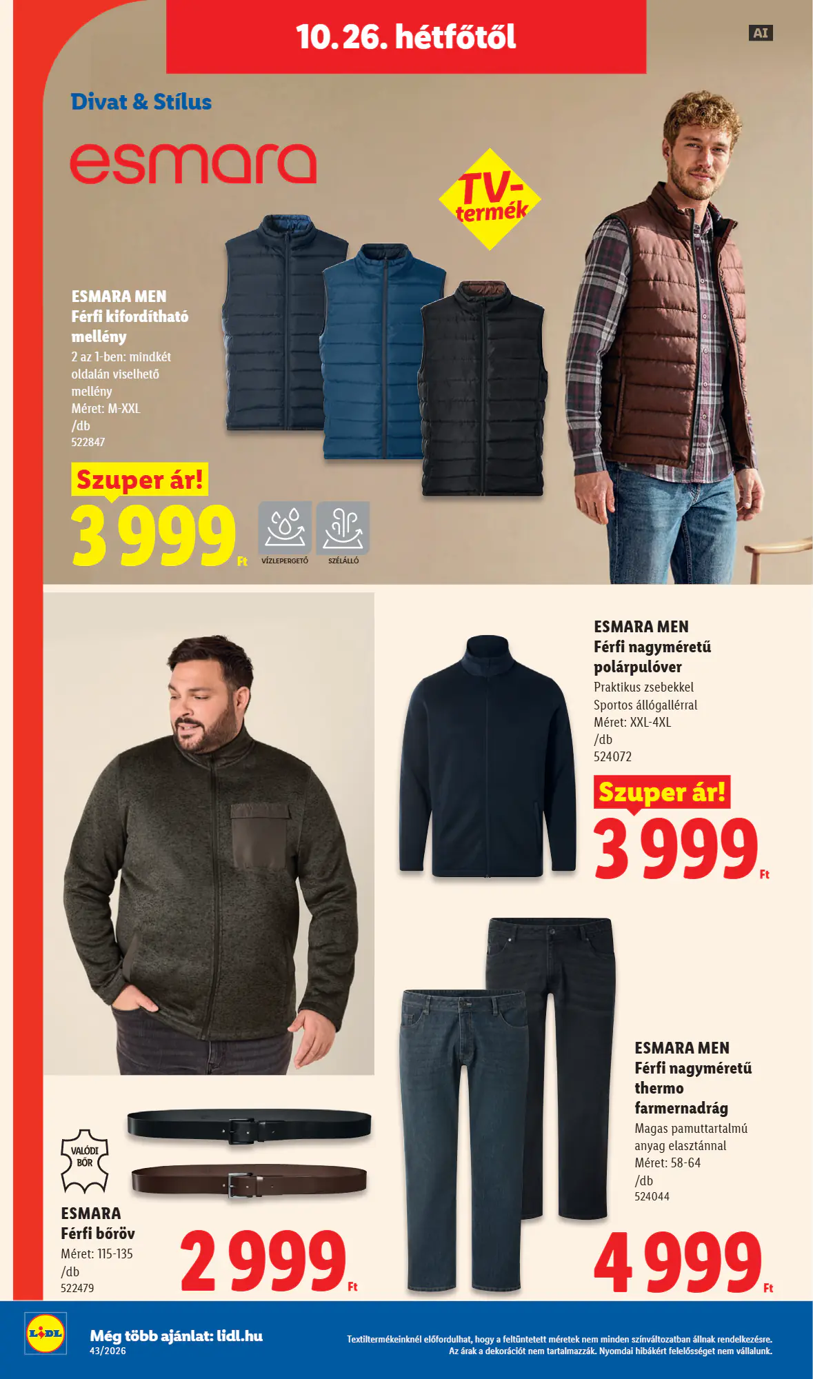 Lidl akciós újság 2026.10.22-től - 20. oldal.